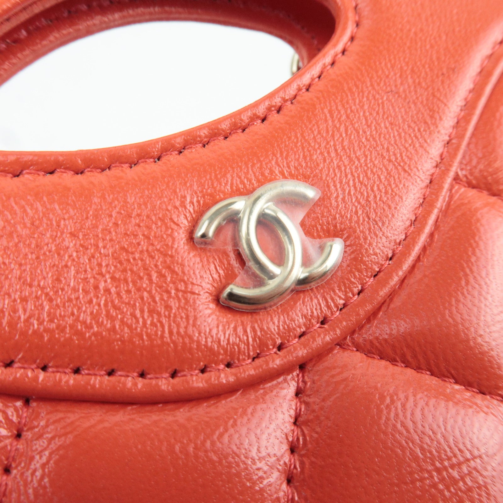 CHANEL 31 Matelasse Chain Clutch Shoulder bag Shiny Lambskin Coral AP3875