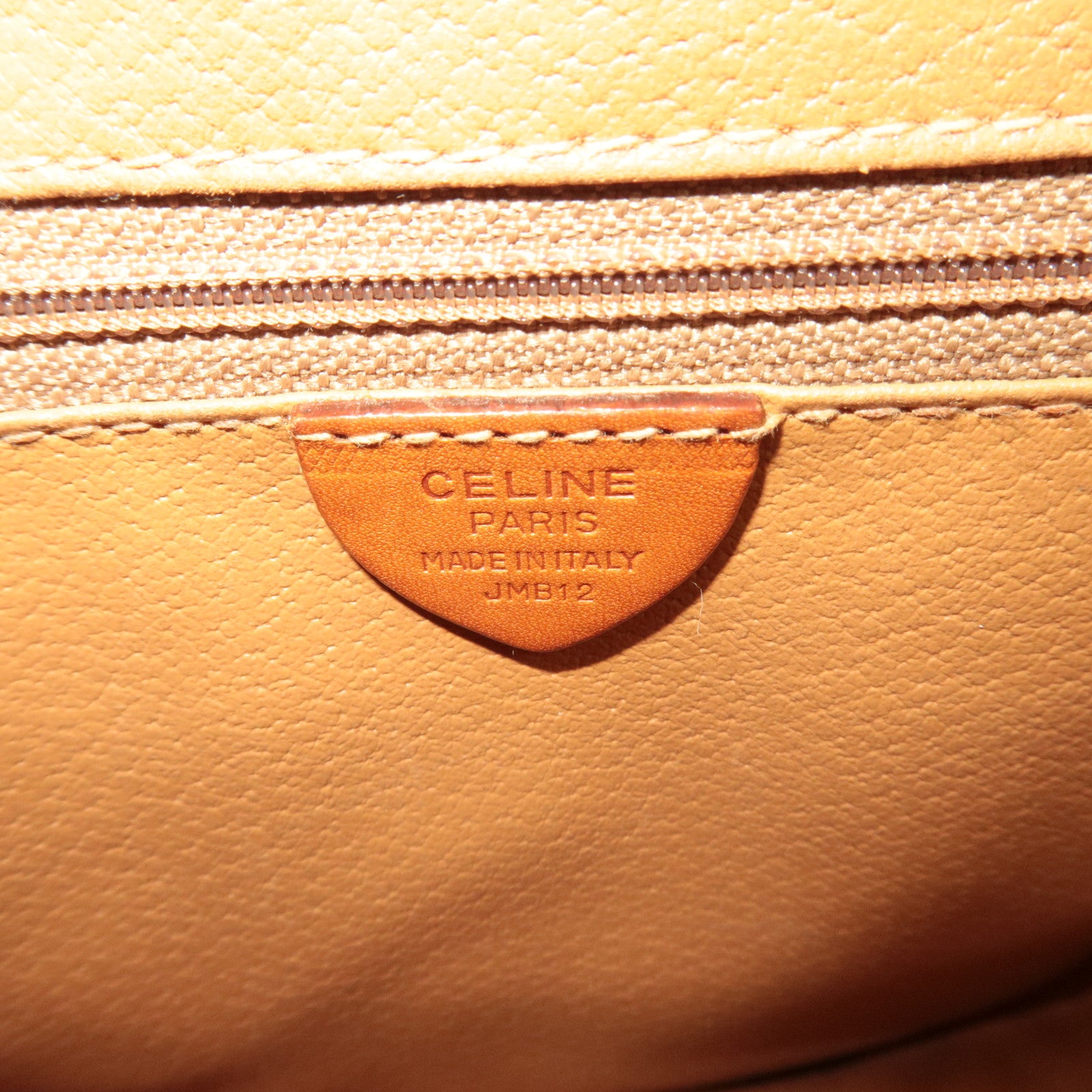 CELINE Macadam PVC Leather Shoulder Bag Brown
