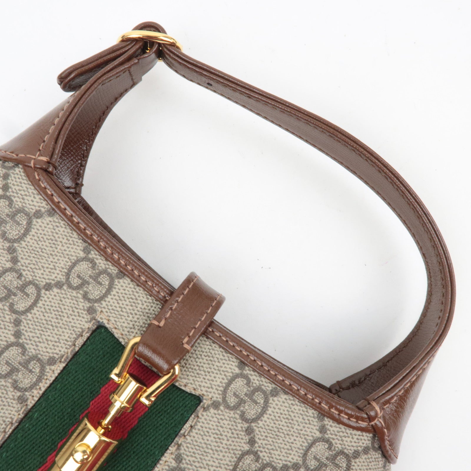 GUCCI Jackie 1961 Mini 2Way Handbag Beige Brown 637092