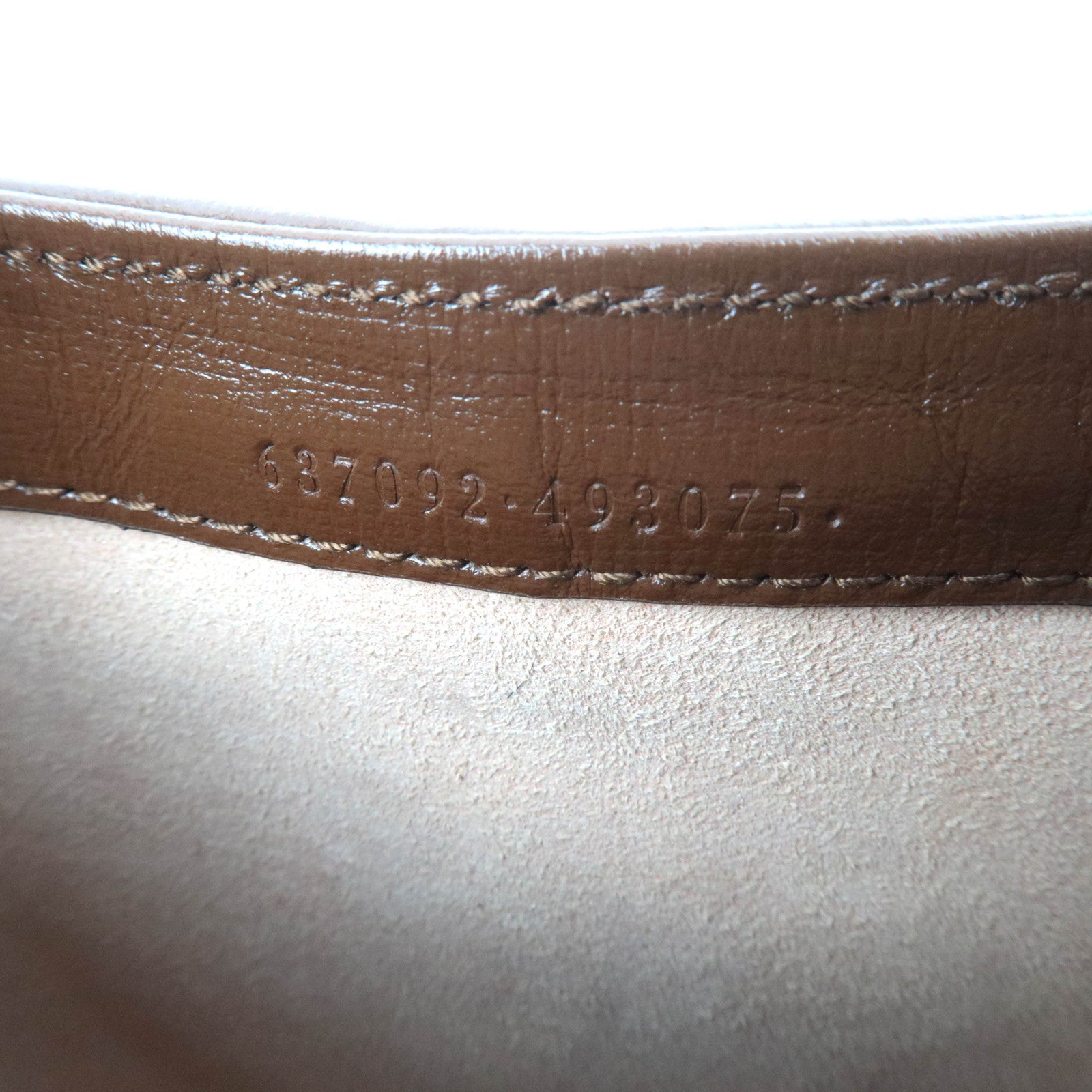 GUCCI Jackie 1961 Mini 2Way Handbag Beige Brown 637092