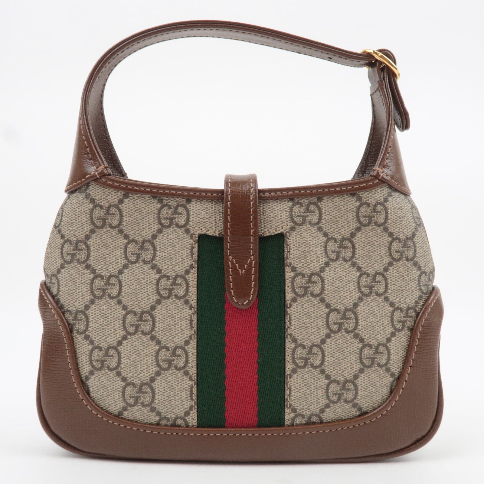 GUCCI Jackie 1961 Mini 2Way Handbag Beige Brown 637092