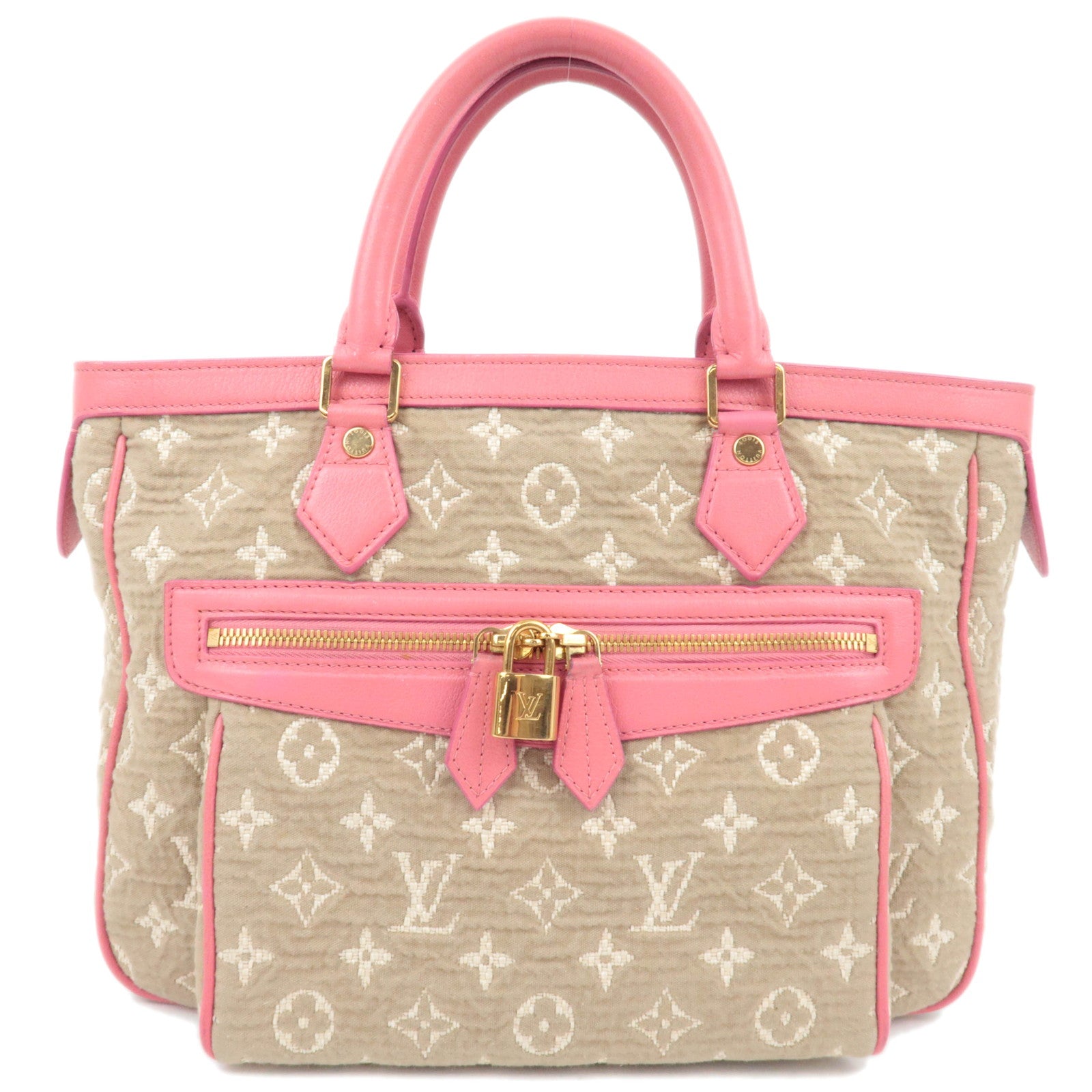 Louis Vuitton Monogram Sabia Cabas MM Handbag Rose M9349687543