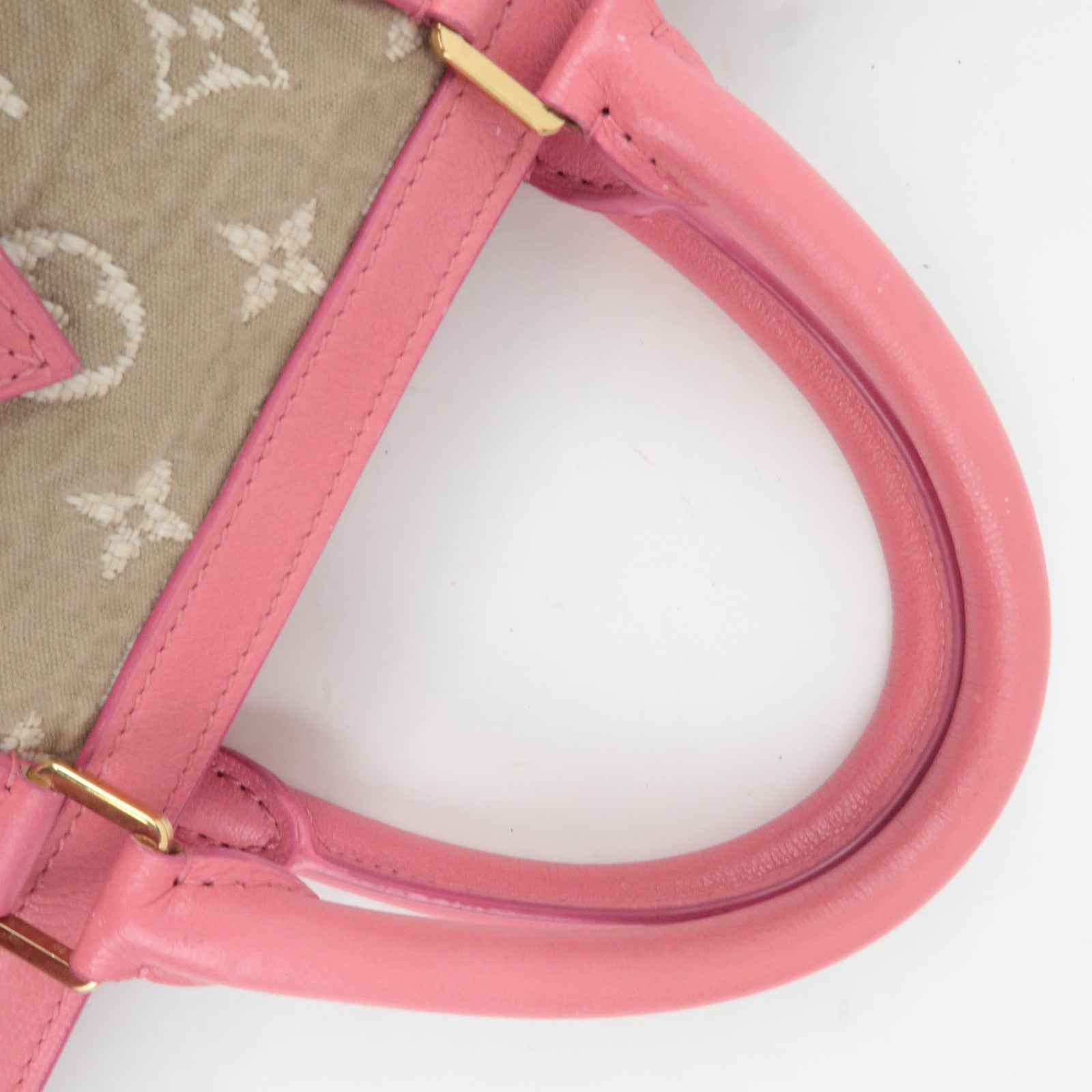 Louis Vuitton Monogram Sabia Cabas MM Handbag Rose M93496