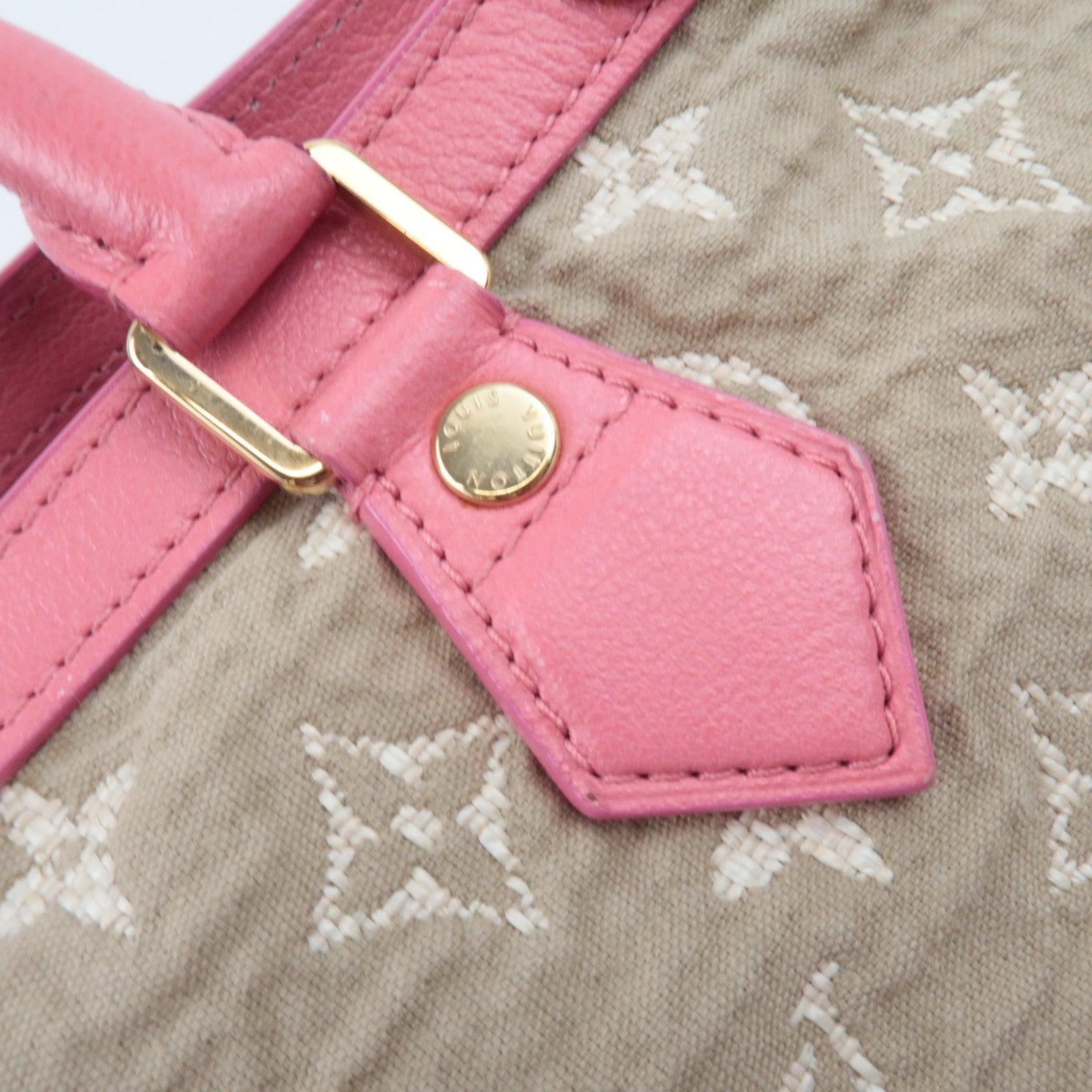 Louis Vuitton Monogram Sabia Cabas MM Handbag Rose M93496