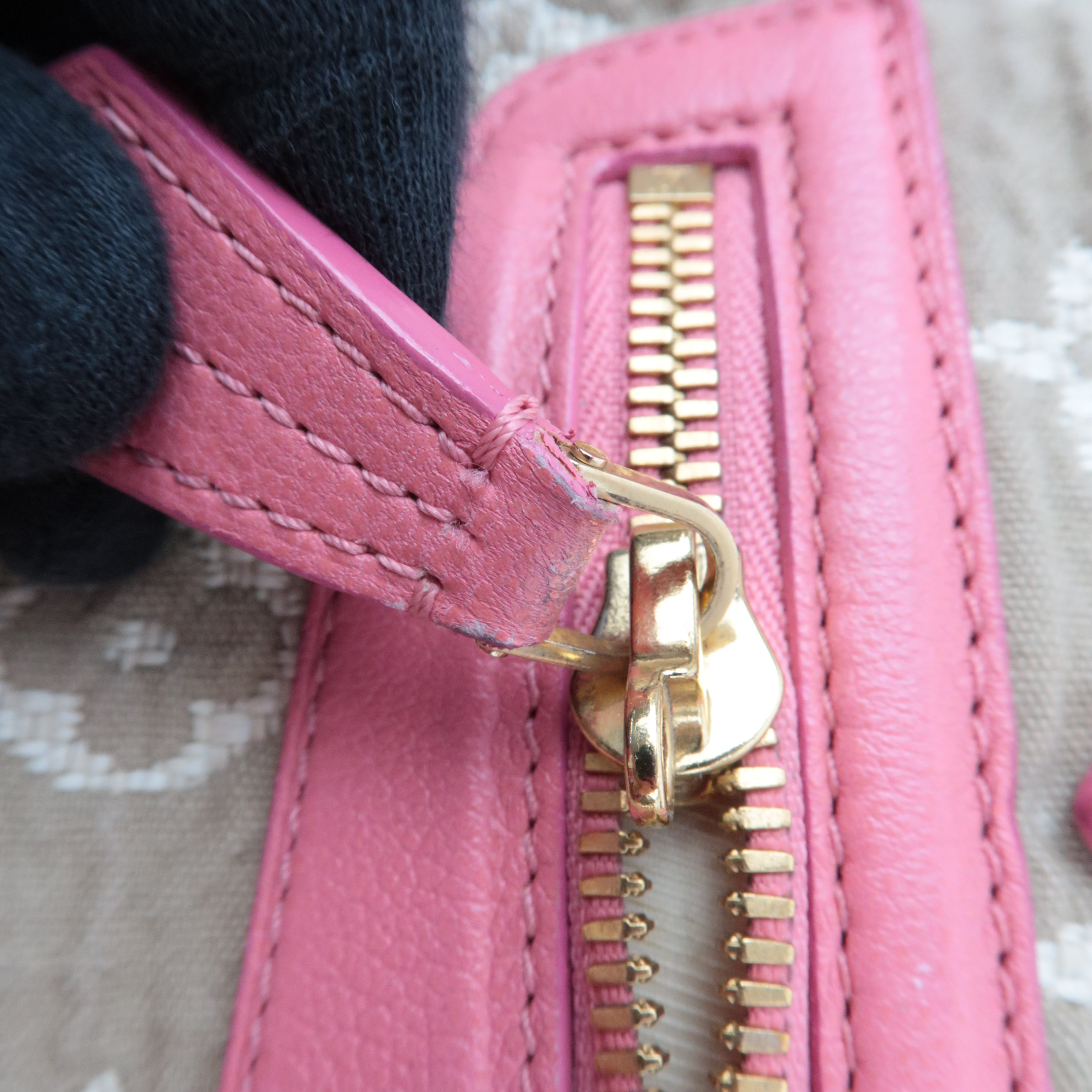 Louis Vuitton Monogram Sabia Cabas MM Handbag Rose M93496