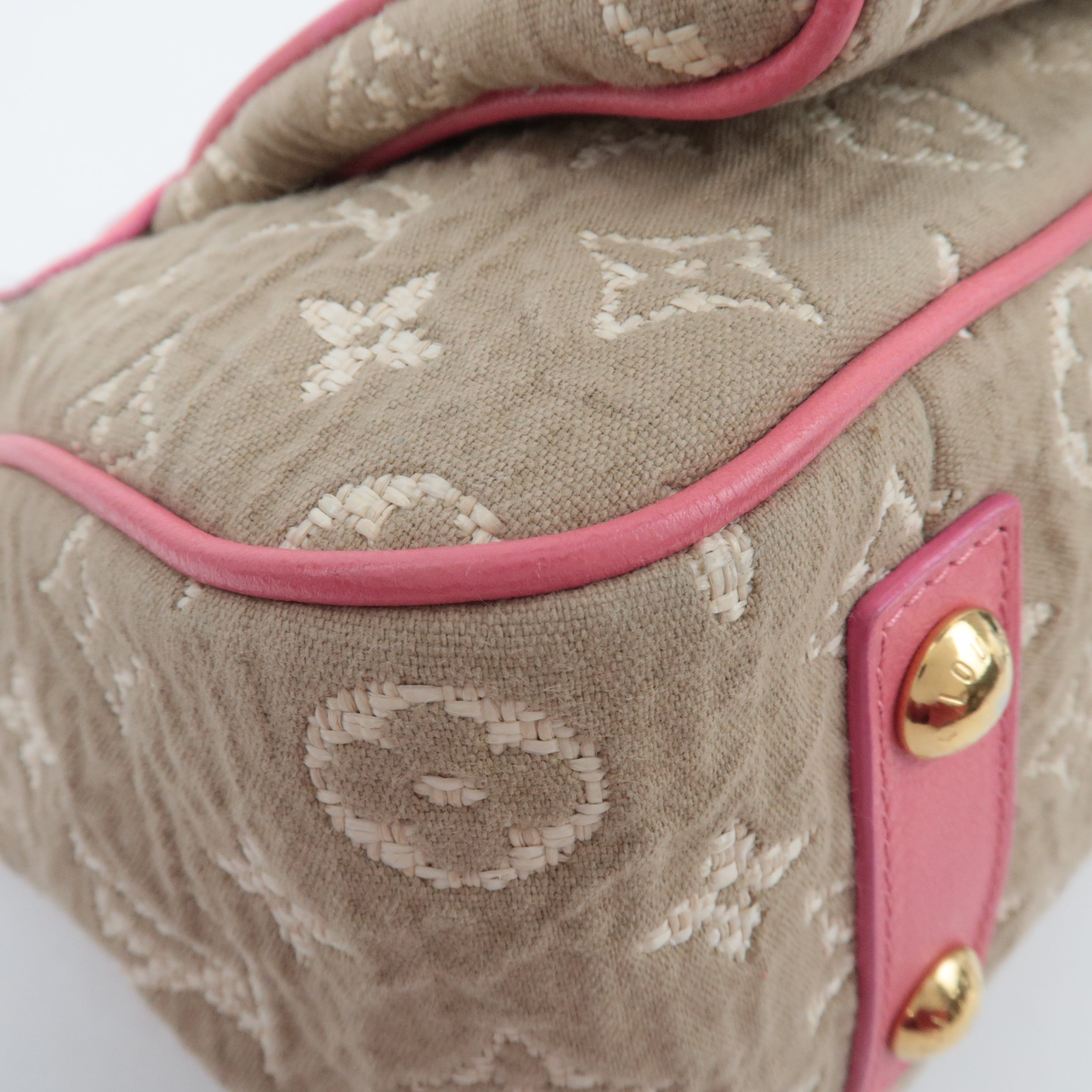 Louis Vuitton Monogram Sabia Cabas MM Handbag Rose M93496
