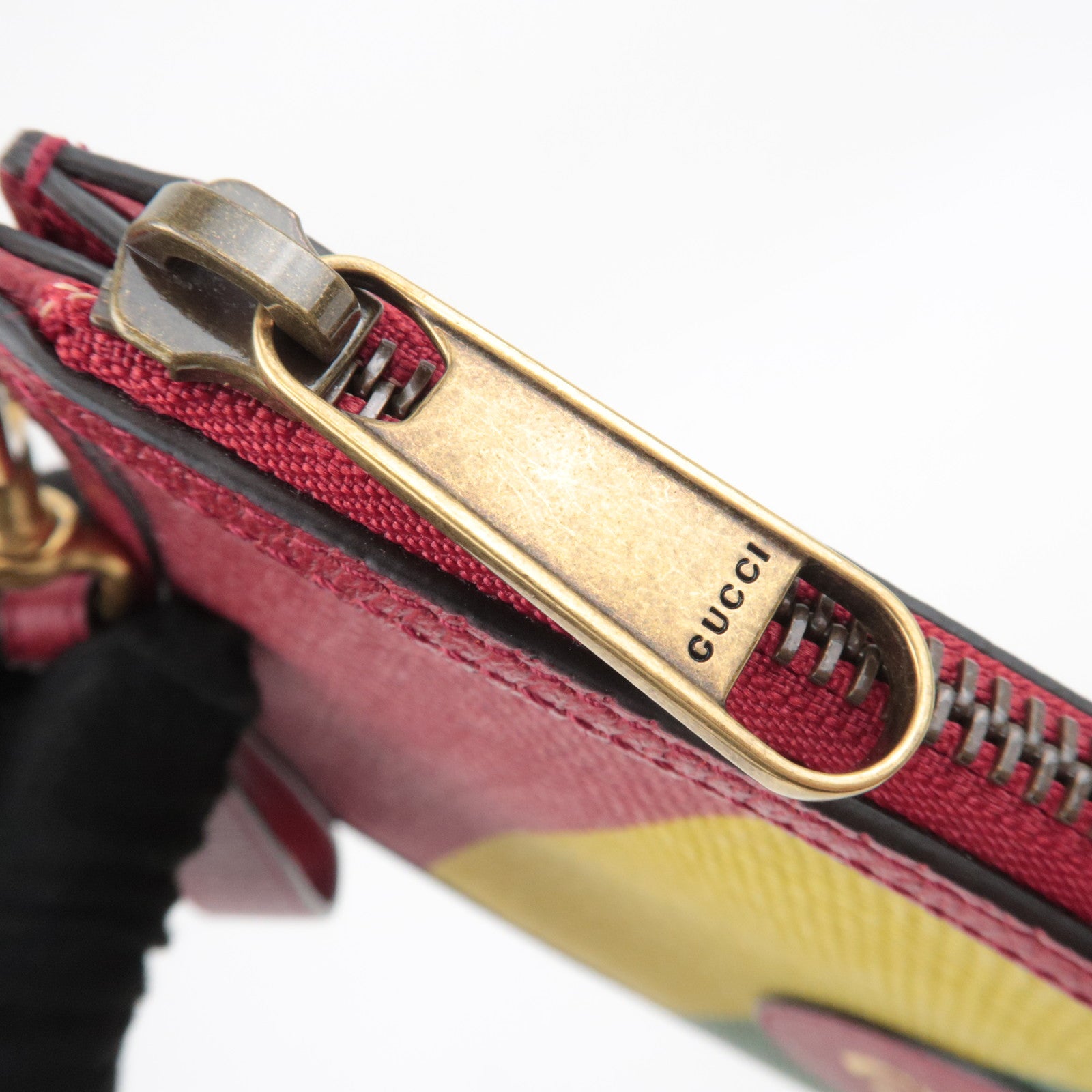 GUCCI Baiadera Canvas Leather Clutch Bag 625602