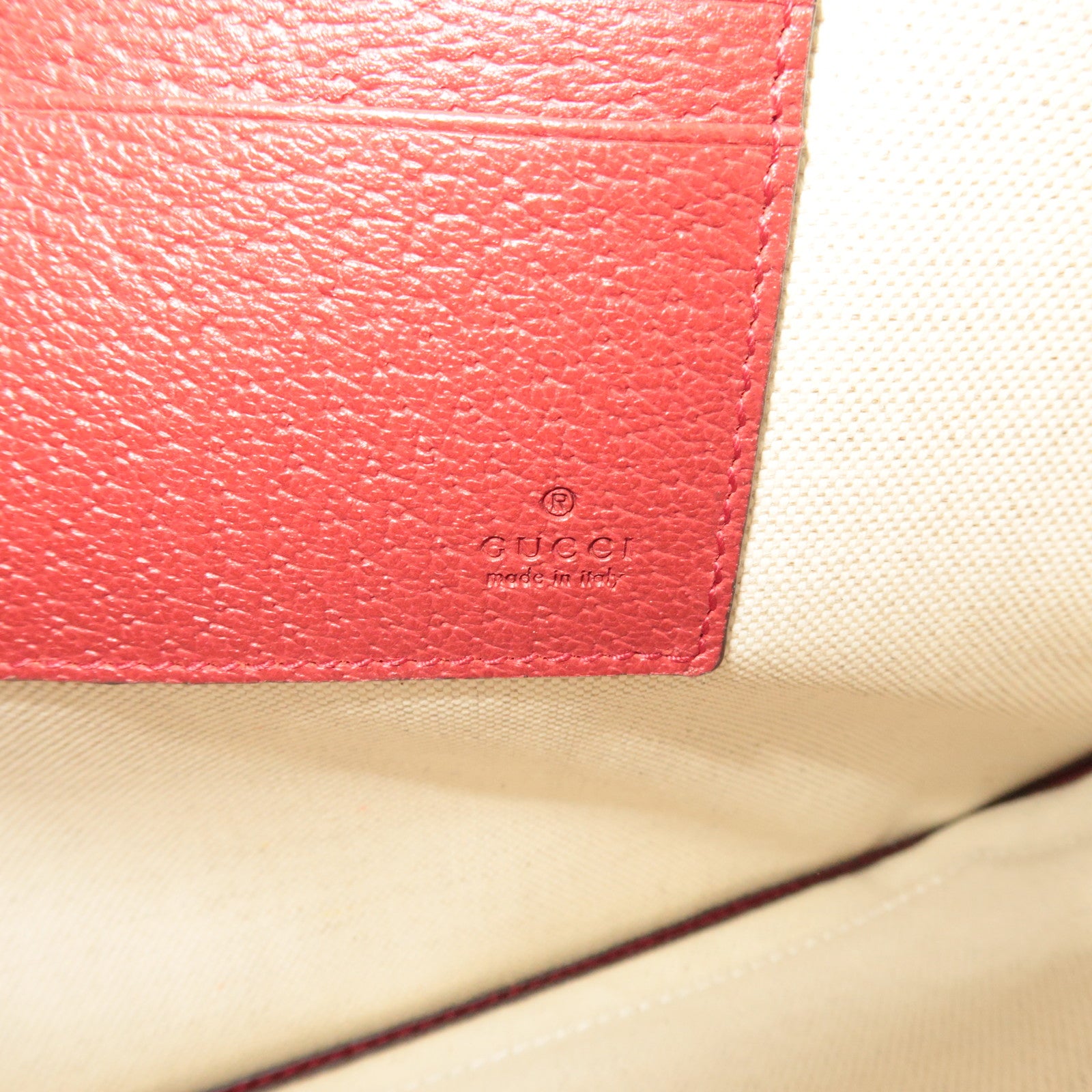 GUCCI Baiadera Canvas Leather Clutch Bag 625602