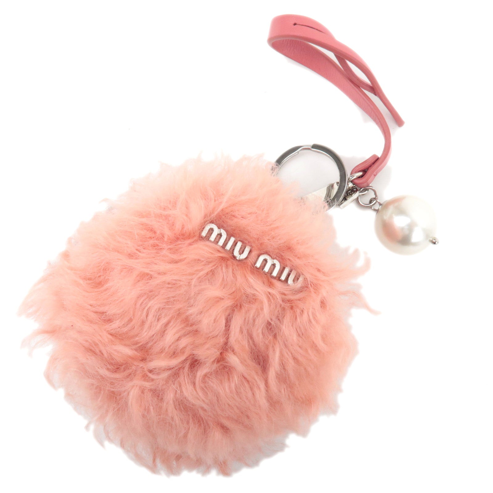 MIU MIU Fur Small Round Pouch Pink87550