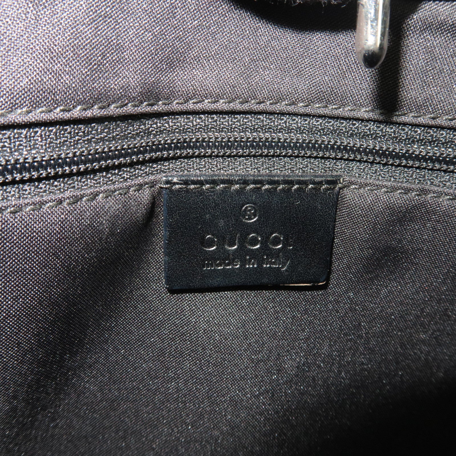 GUCCI Jackie GG Canvas Shoulder Bag Black 001.3306