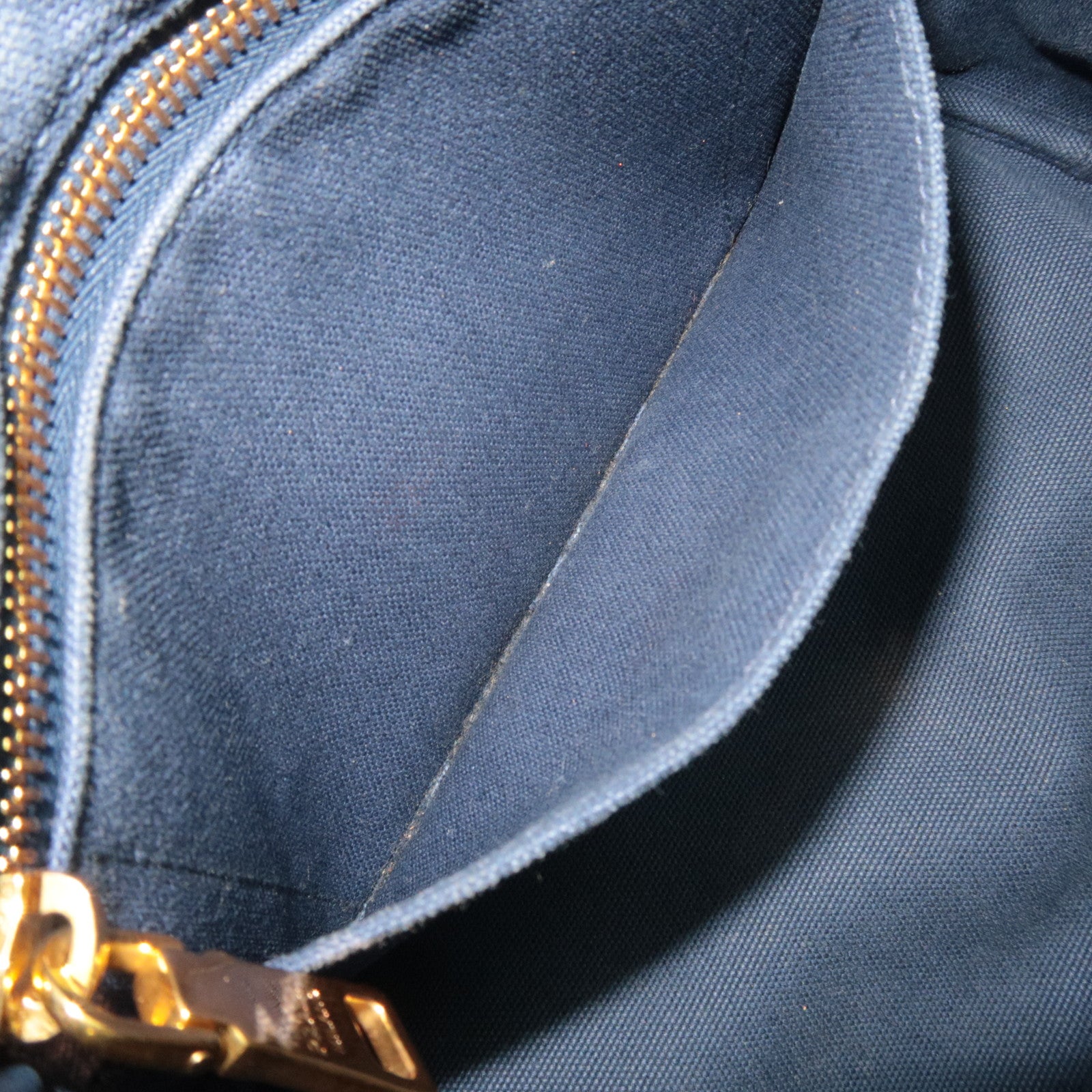 PRADA Canapa Mini Canvas Tote Bag Navy 1BG439
