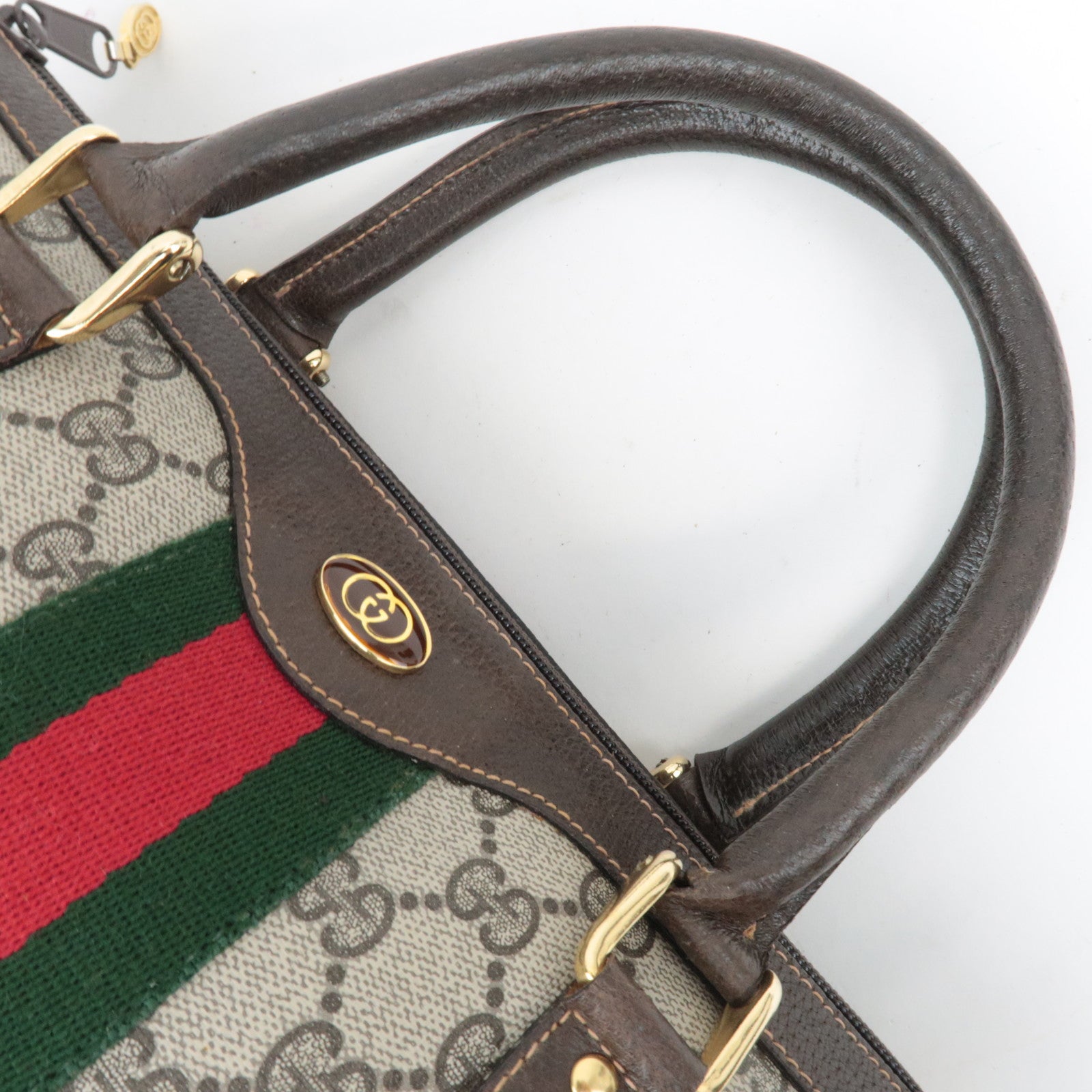 GUCCI Old Gucci Sherry Boston Bag 20.001.301