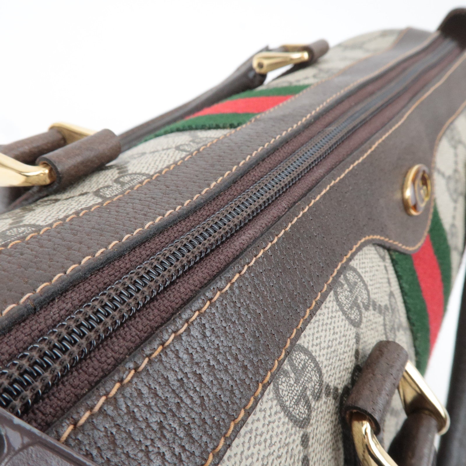 GUCCI Old Gucci Sherry Boston Bag 20.001.301
