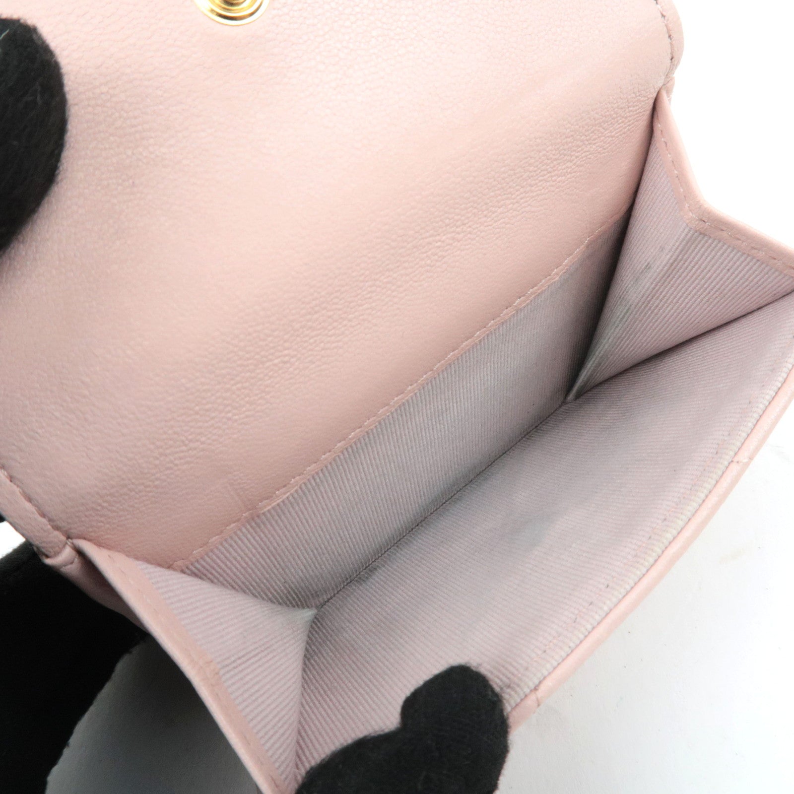 CHANEL Chanel 19 Dixneuf Lambskin Wallet Pink