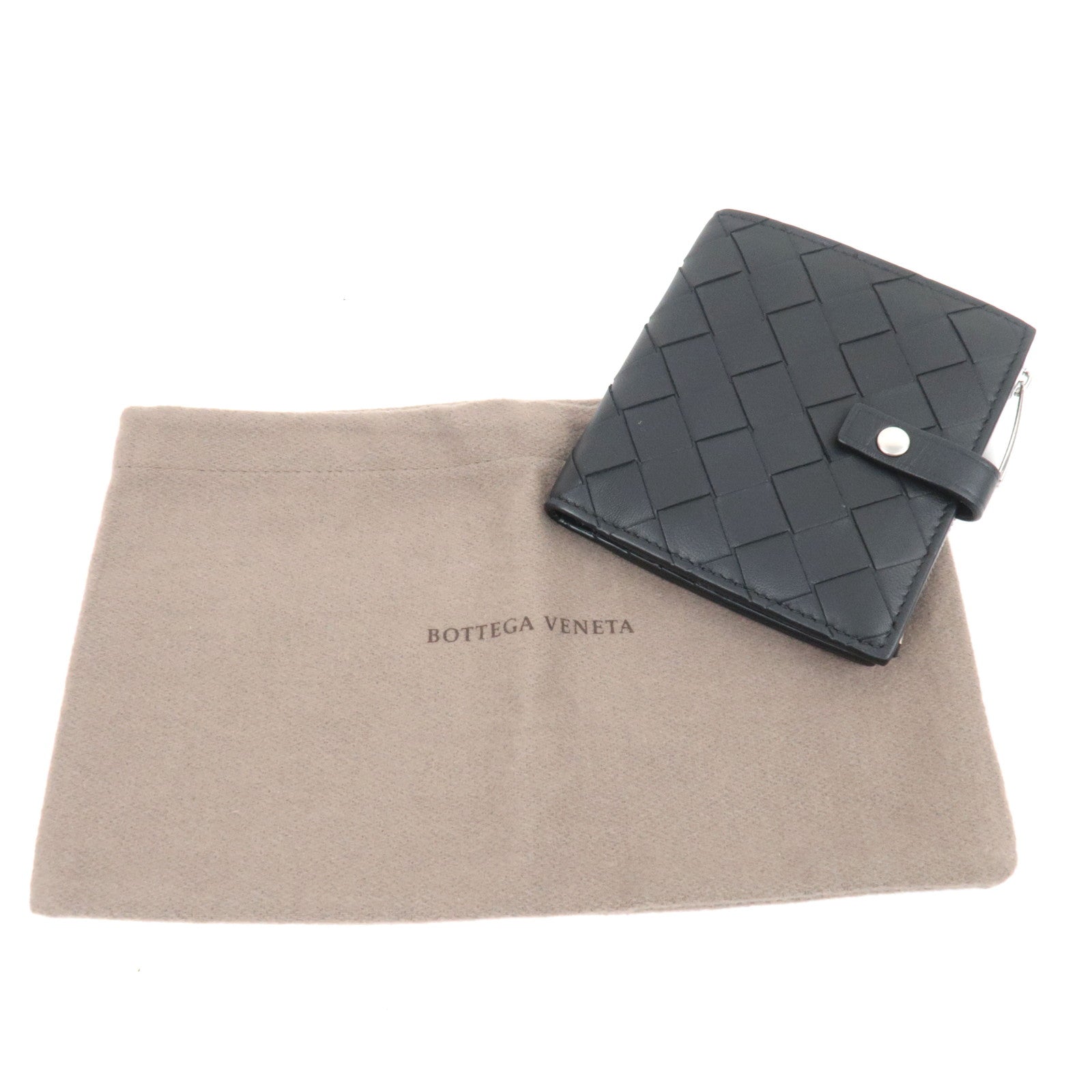 BOTTEGA VENETA Intrecciato Leather Wallet Black