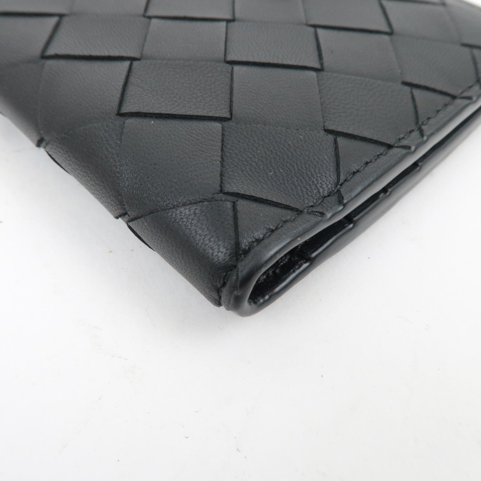 BOTTEGA VENETA Intrecciato Leather Wallet Black