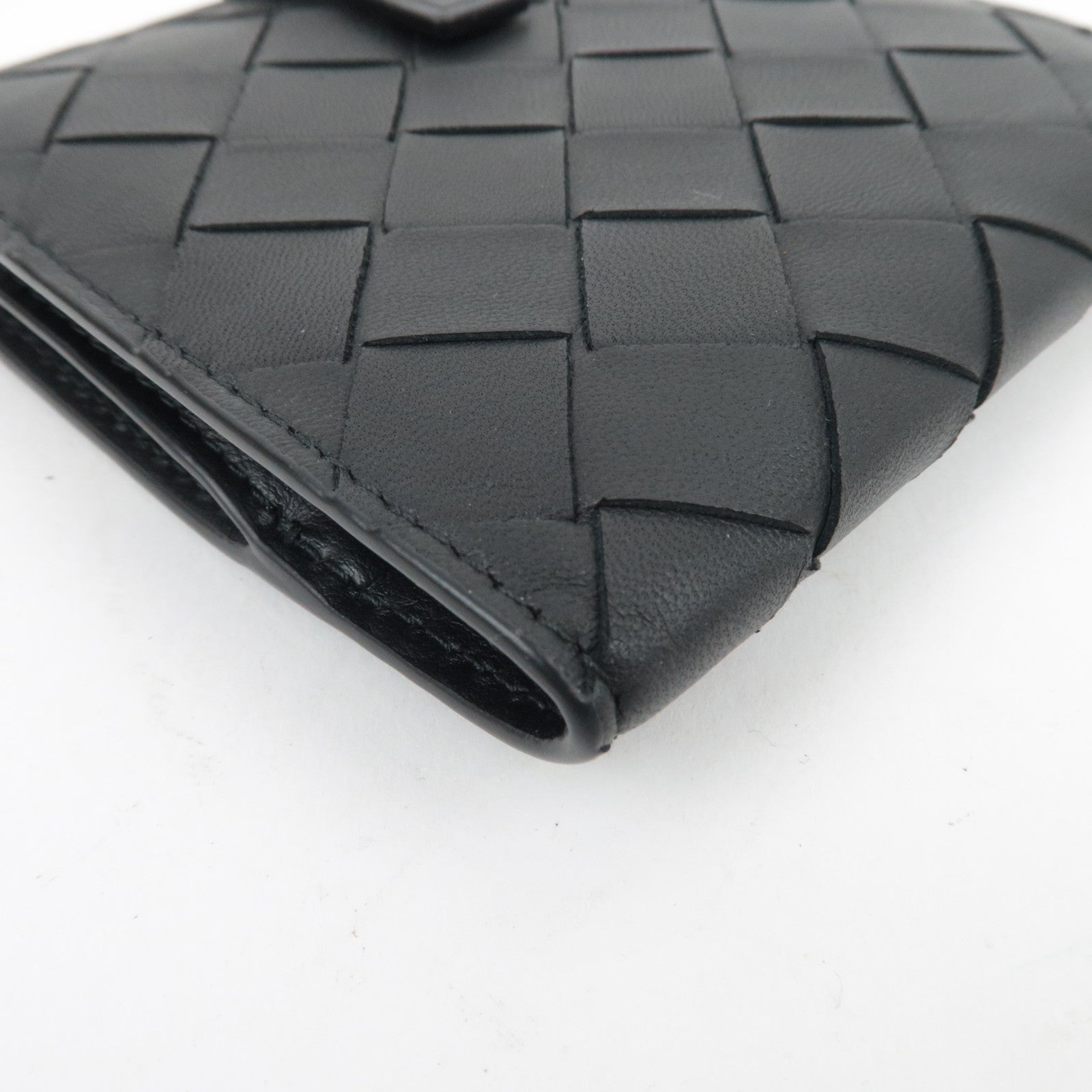 BOTTEGA VENETA Intrecciato Leather Wallet Black