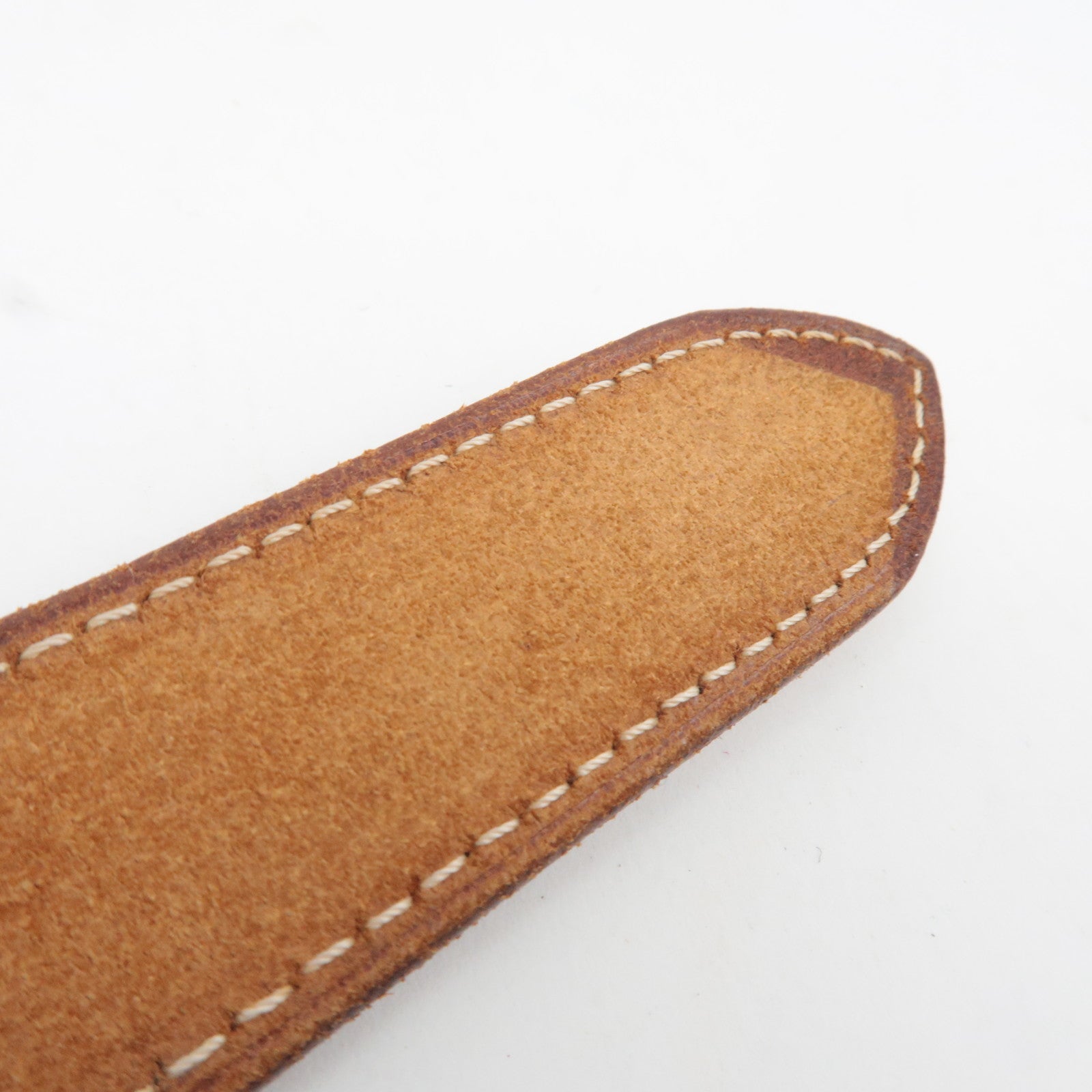 HERMES Etriviere Leather Belt Size 80 □B Stamp (1998)