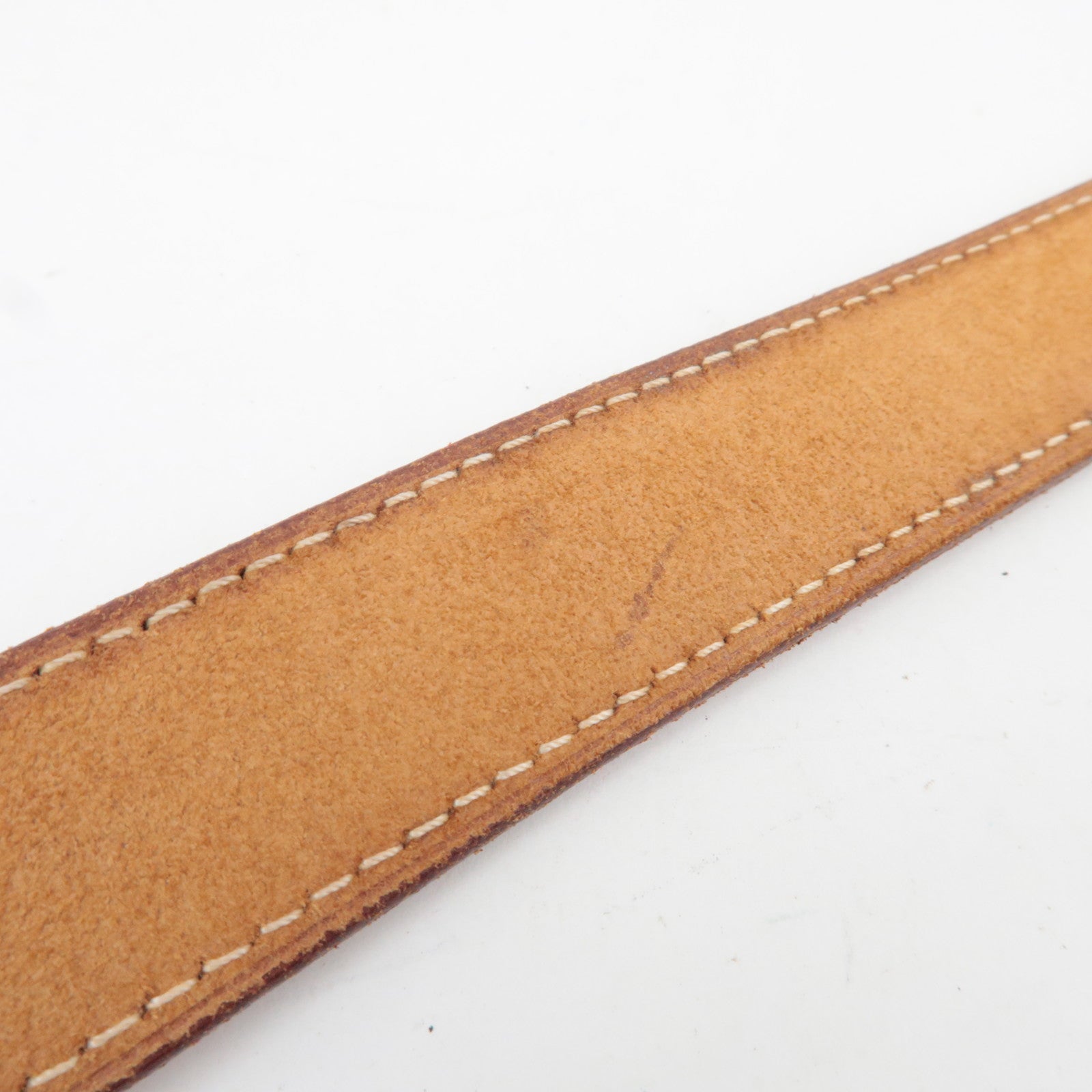HERMES Etriviere Leather Belt Size 80 □B Stamp (1998)