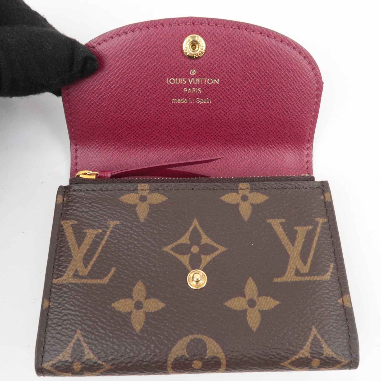 Louis Vuitton Monogram Porte Monnaie Rosali Wallet Fuchsia M41939