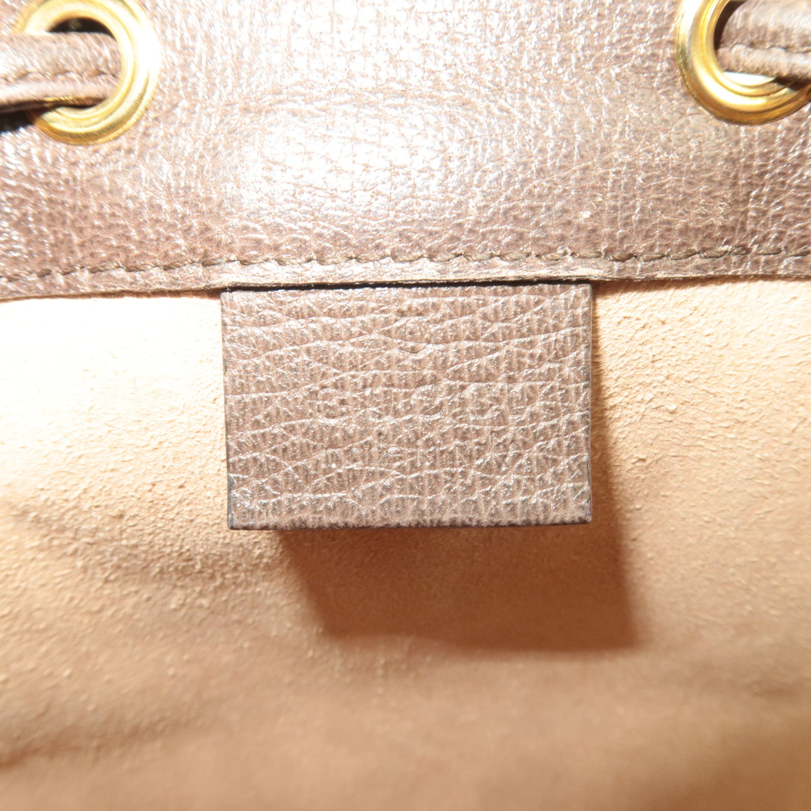 GUCCI Ophidia Sherry GG Supreme Drawstring Shoulder Bag Beige 550620