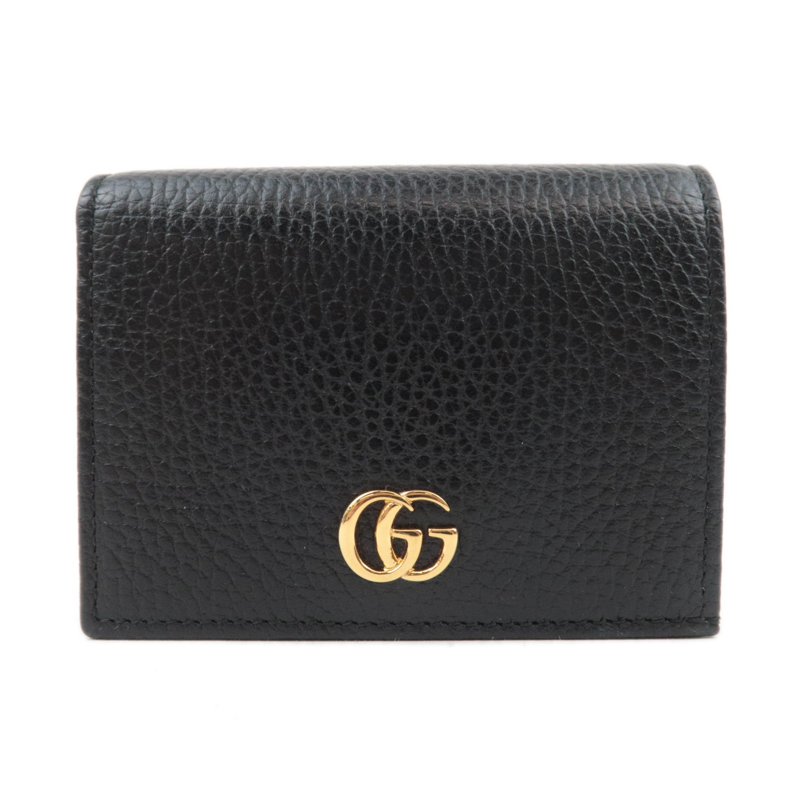 GUCCI GG Marmont Leather Wallet Black 45612687719