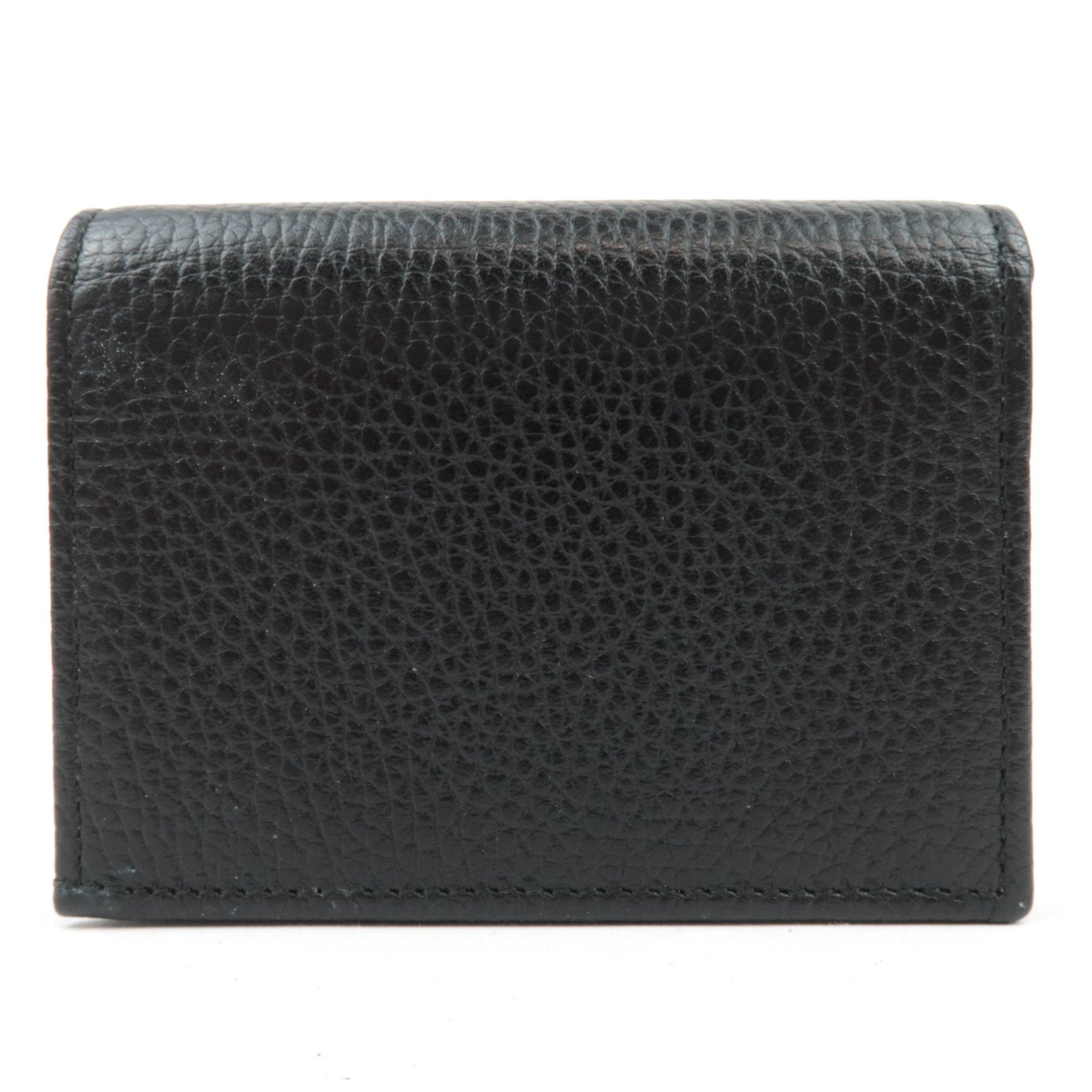 GUCCI GG Marmont Leather Wallet Black 456126