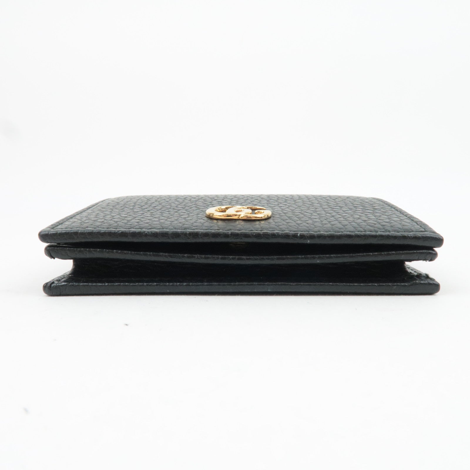 GUCCI GG Marmont Leather Wallet Black 456126