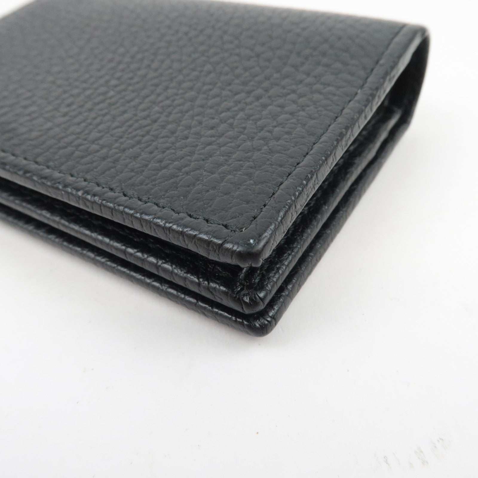 GUCCI GG Marmont Leather Wallet Black 456126