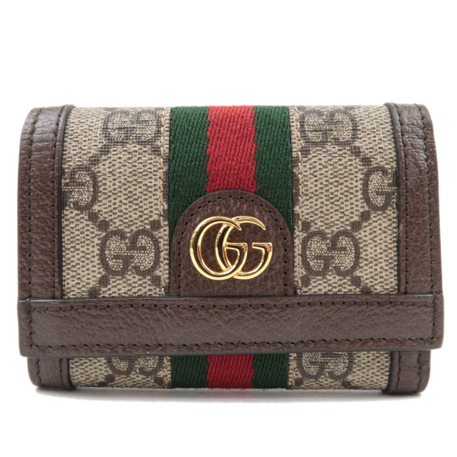 GUCCI Sherry GG Supreme Wallet Beige Brown 73558087721