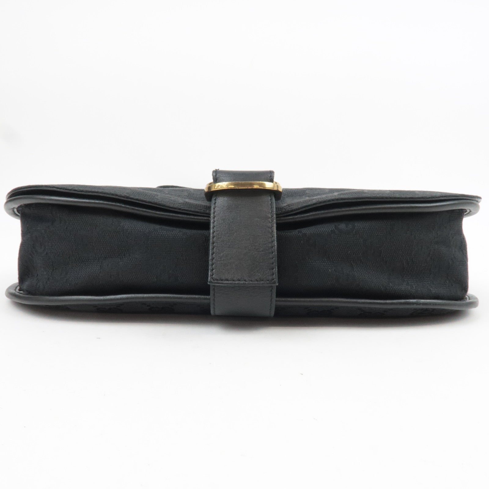 GUCCI GG Canvas Shoulder Bag Black 90665