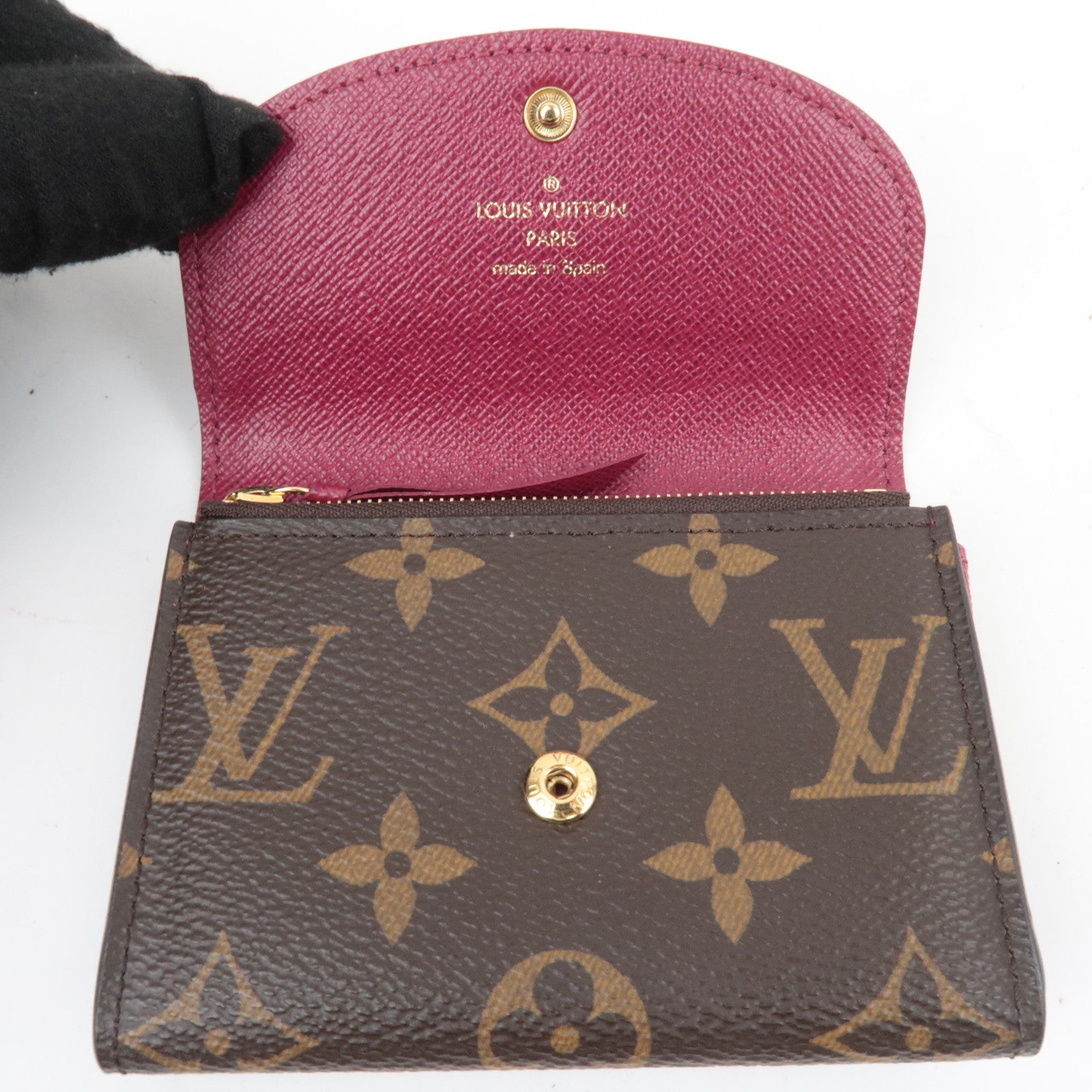 Louis Vuitton Monogram Porte Monnaie Rosali Wallet Fuchsia M41939