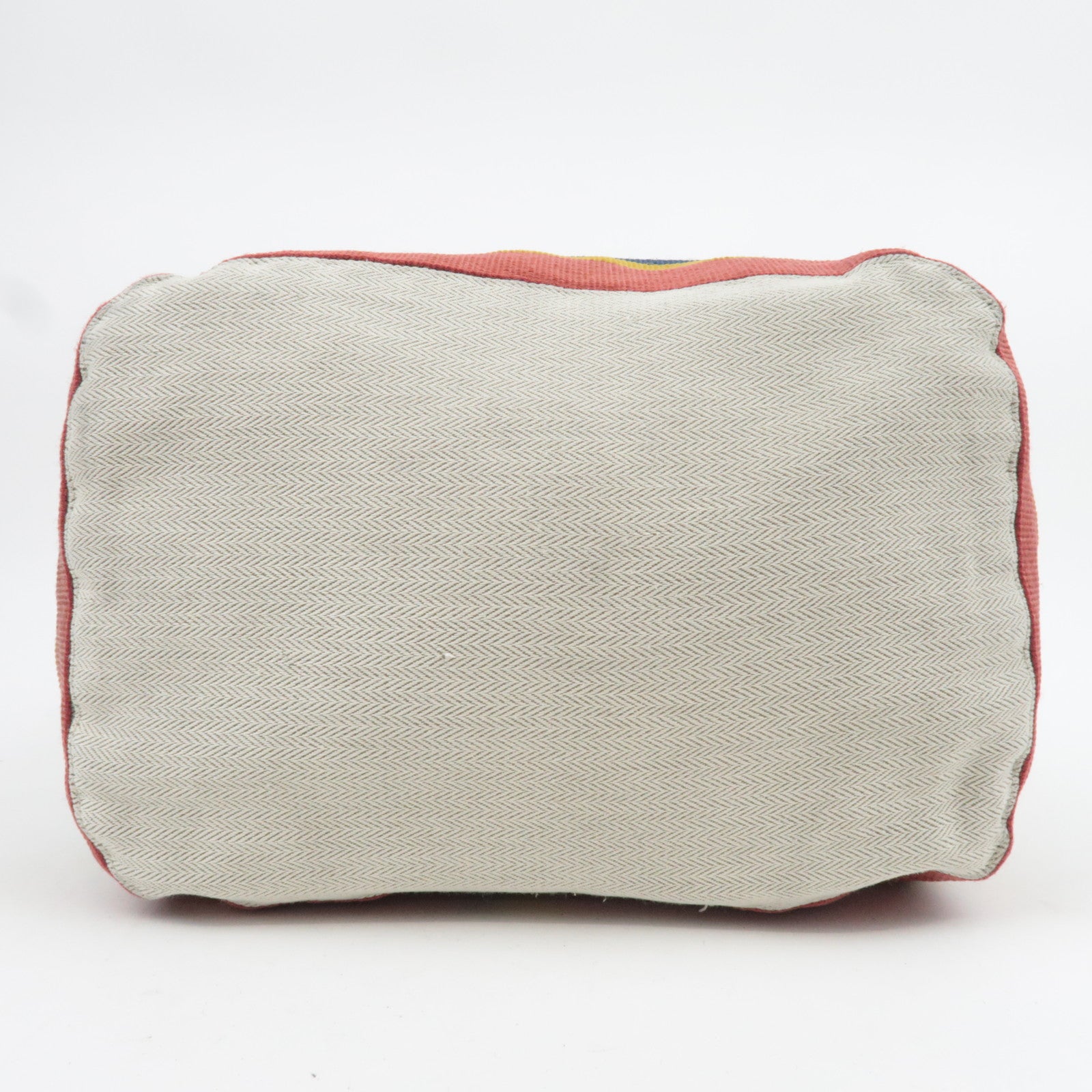 HERMES Cavalier Canvas Shoulder Bag Ivory