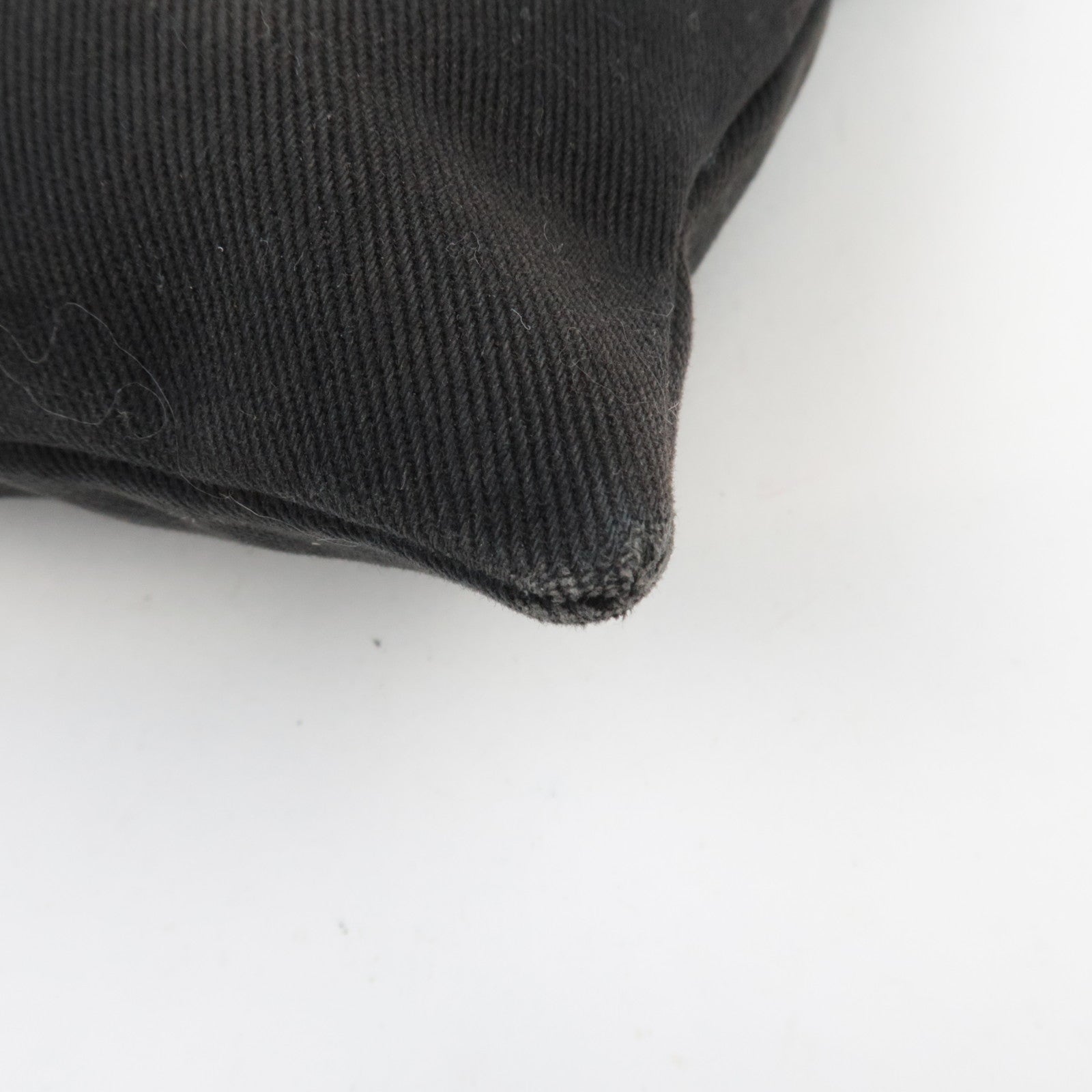 SAINT LAURENT YSL Kahala Canvas Velour Tote Bag Black 121631