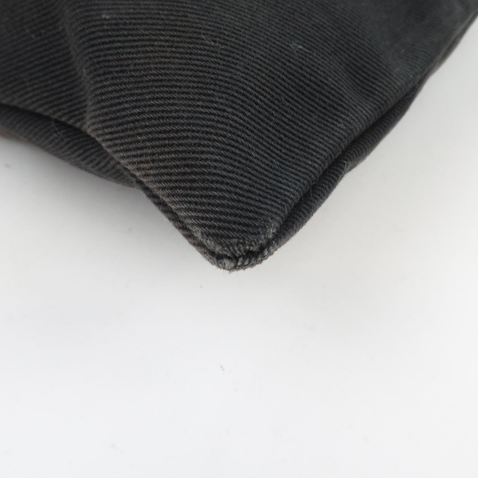 SAINT LAURENT YSL Kahala Canvas Velour Tote Bag Black 121631