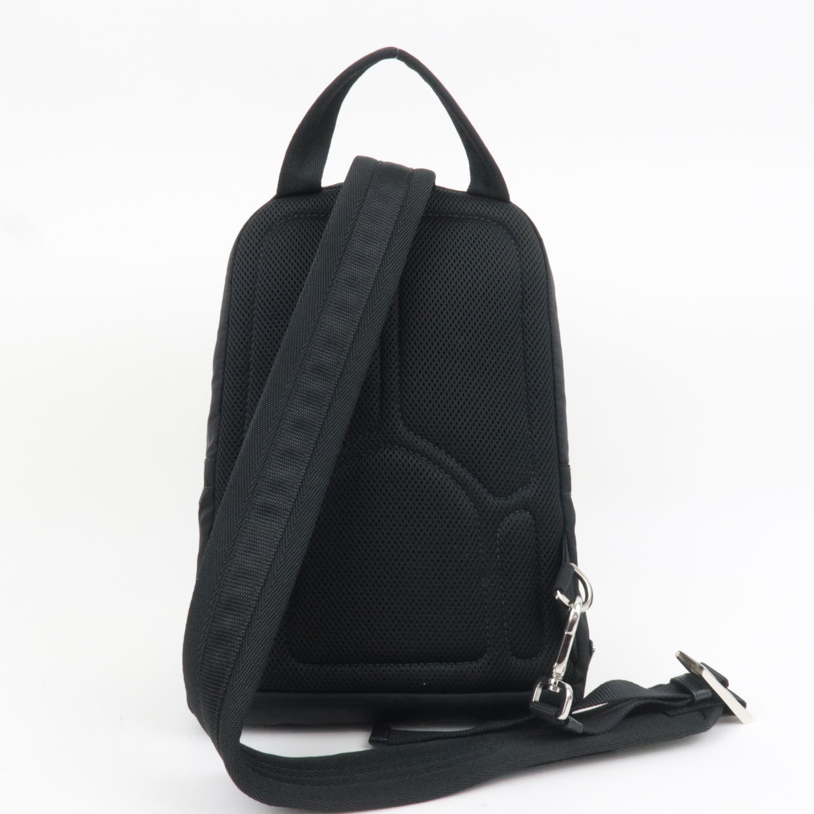 PRADA Nylon Shoulder Bag Body Bag Black 2VZ013