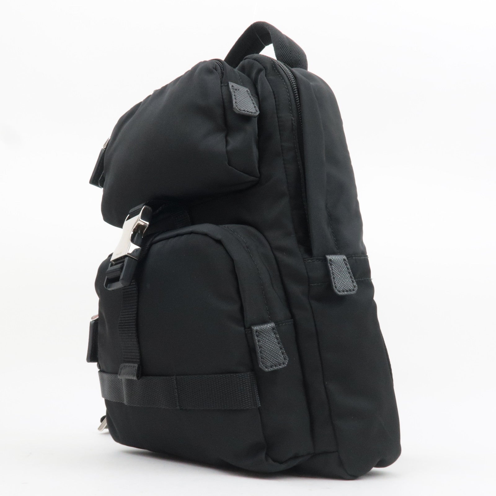 PRADA Nylon Shoulder Bag Body Bag Black 2VZ013