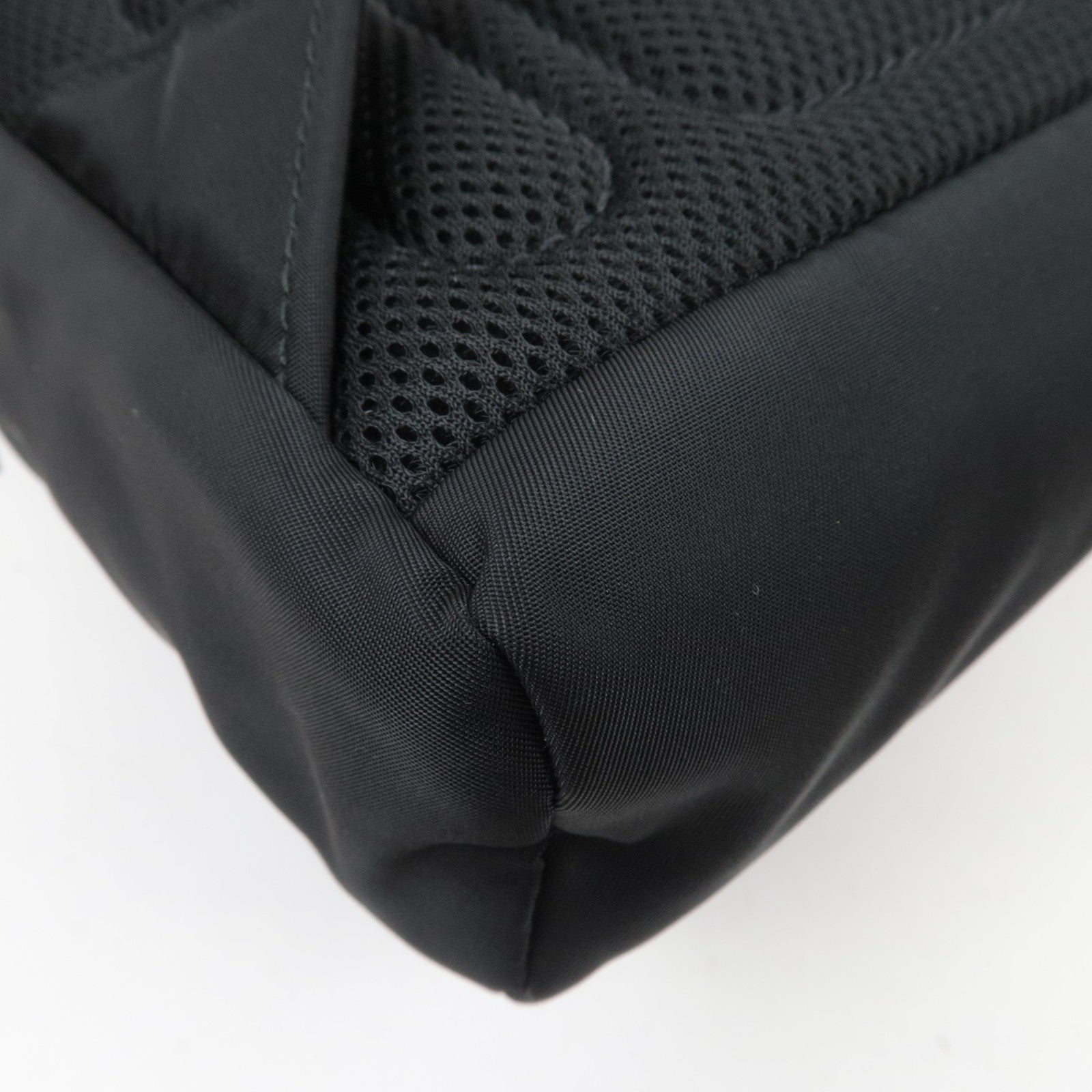 PRADA Nylon Shoulder Bag Body Bag Black 2VZ013