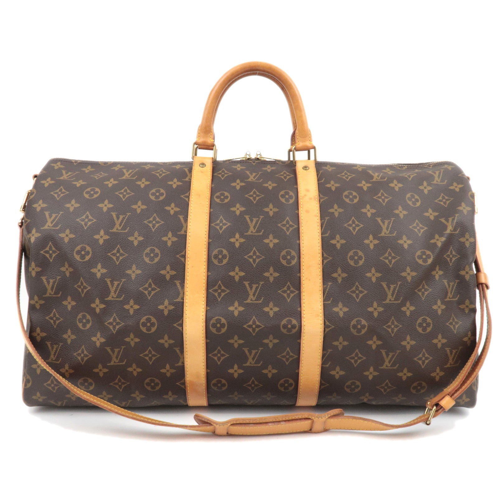 Louis Vuitton Monogram Keepall Bandouliere 55 Travel bag M41414 *Strap87758