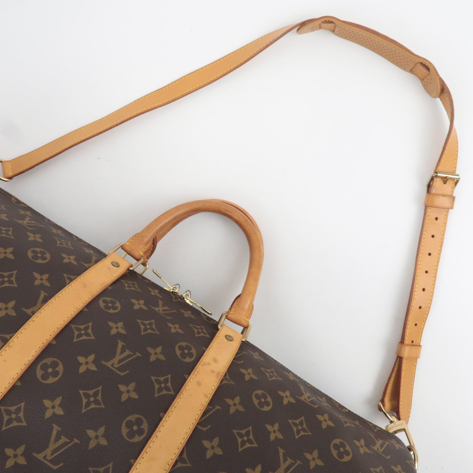 Louis Vuitton Monogram Keepall Bandouliere 55 Travel bag M41414 *Strap