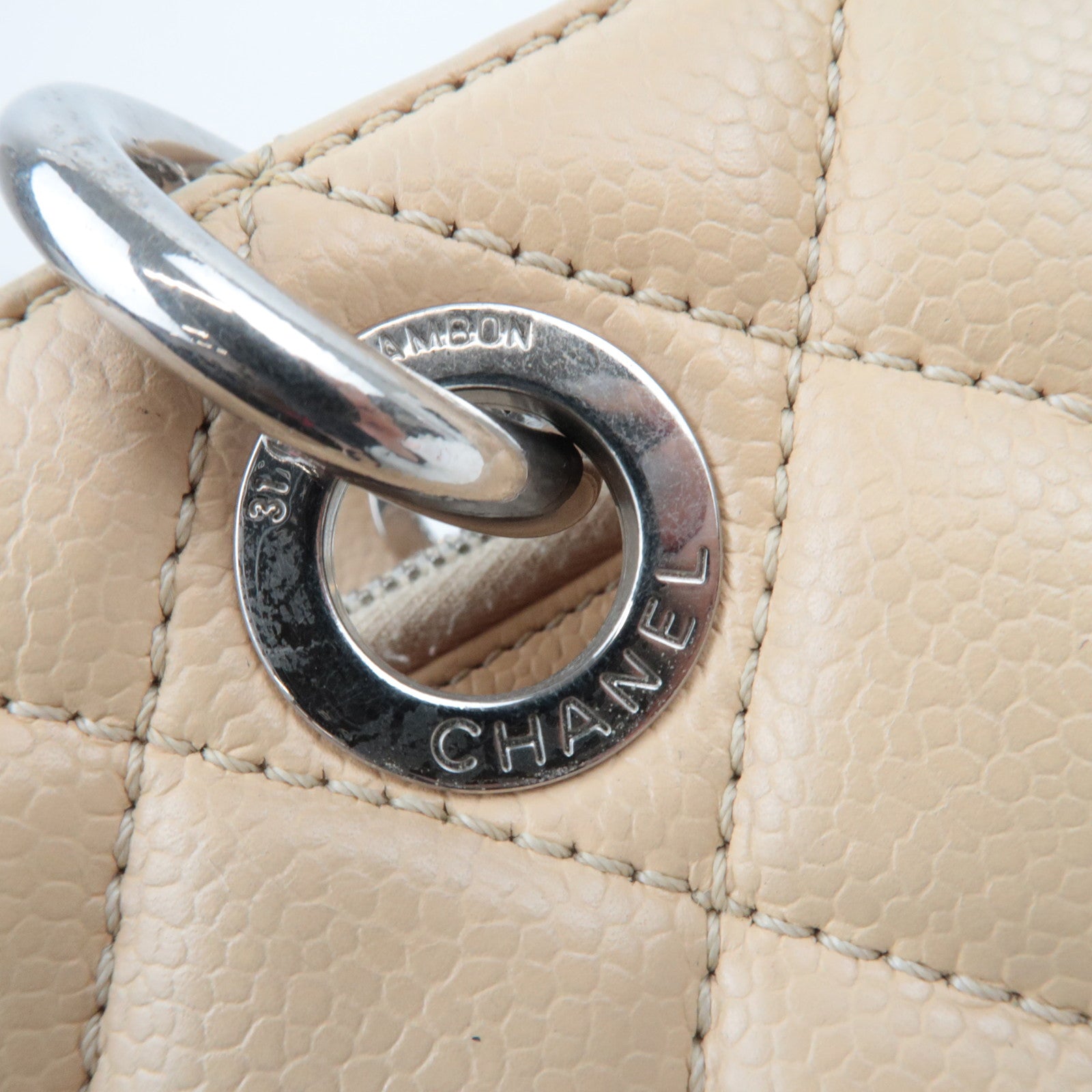 CHANEL GST Tote Caviarskin Beige