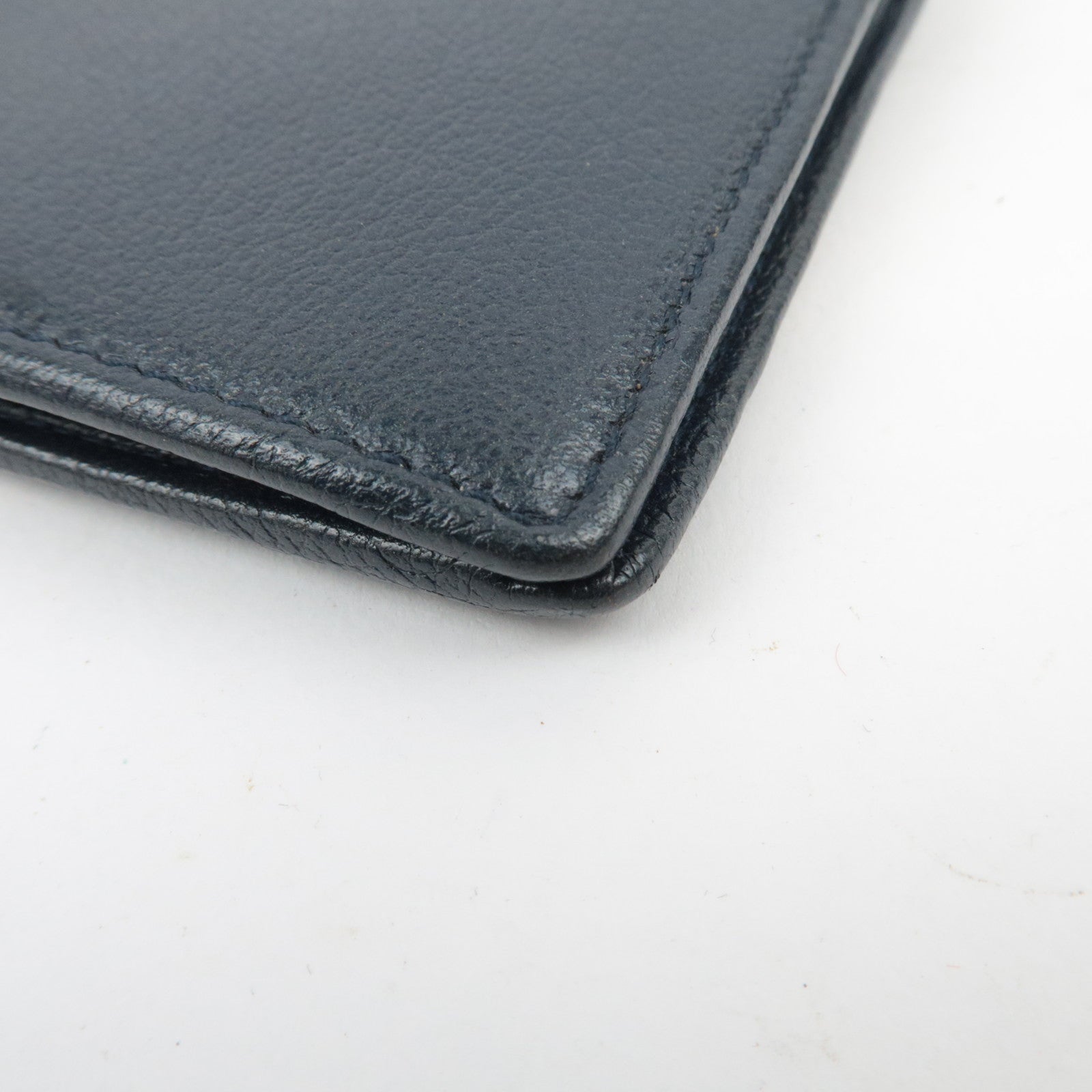 CHANEL Camellia Leather Long Wallet Black