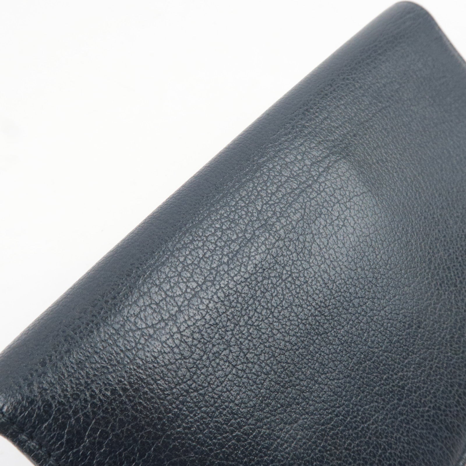 CHANEL Camellia Leather Long Wallet Black
