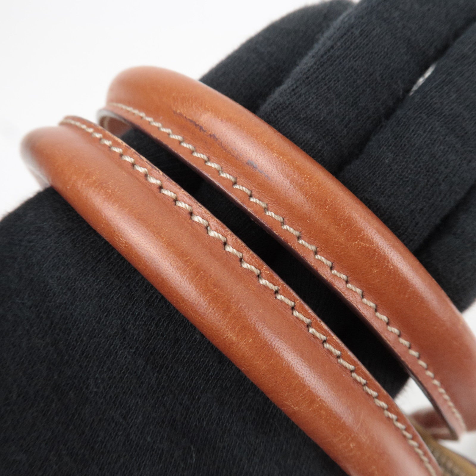 CELINE Macadam PVC Leather 2Way Handbag Brown