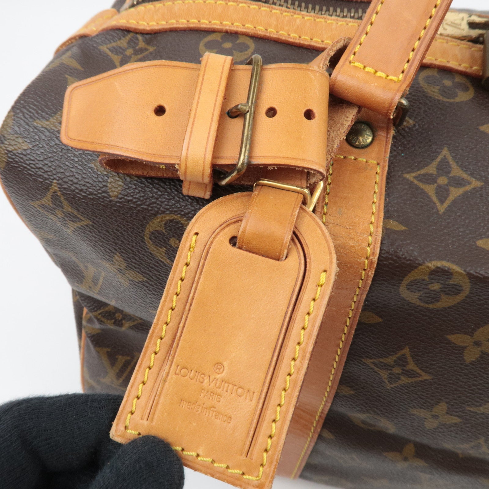 Louis Vuitton Monogram Sac Souple 35 Boston Bag M41626