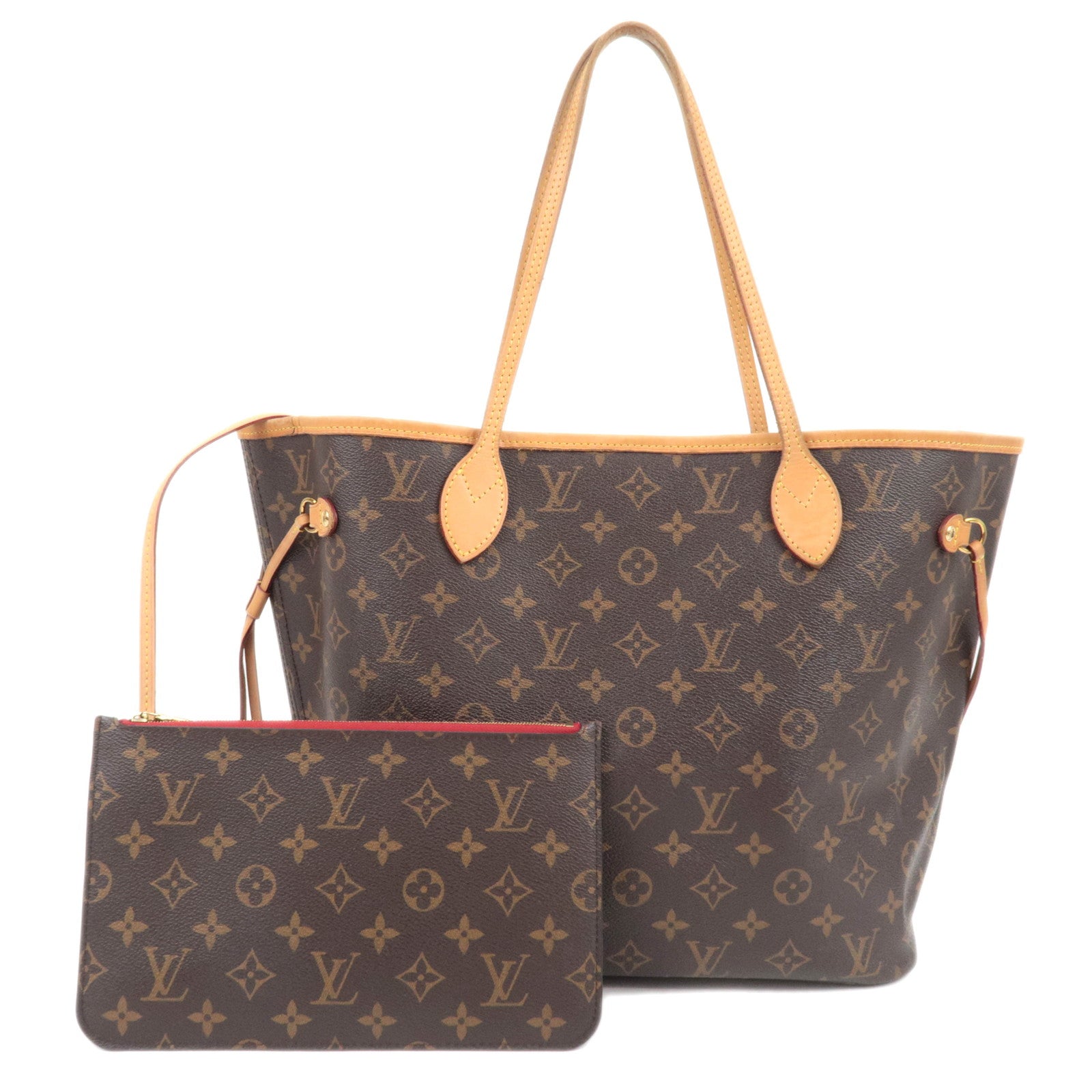 Louis Vuitton Monogram Neverfull MM Tote Bag Cerise M4117787907