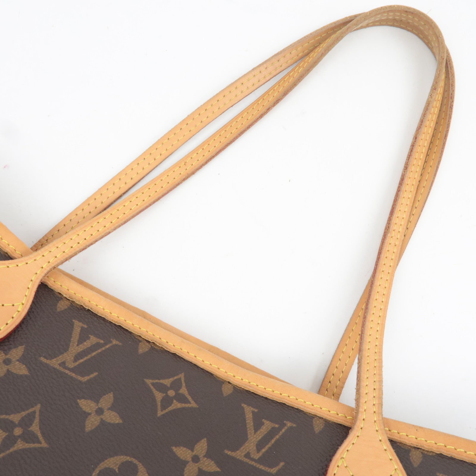 Louis Vuitton Monogram Neverfull MM Tote Bag Cerise M41177
