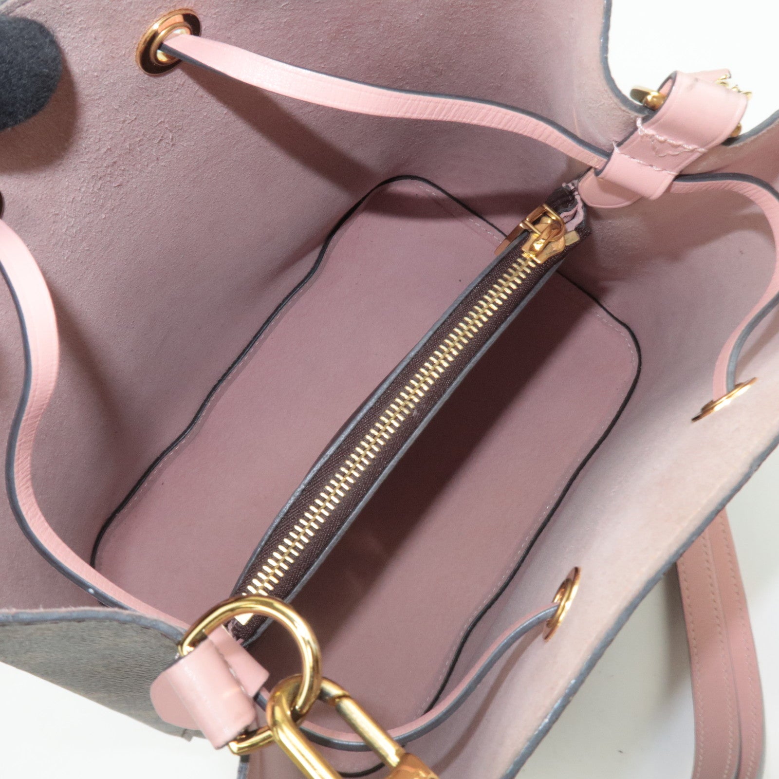 Louis Vuitton Monogram Neo Noe Shoulder Bag Rose Poodle M44022 RFID