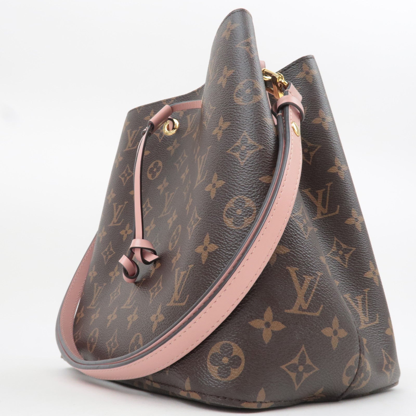 Louis Vuitton Monogram Neo Noe Shoulder Bag Rose Poodle M44022 RFID