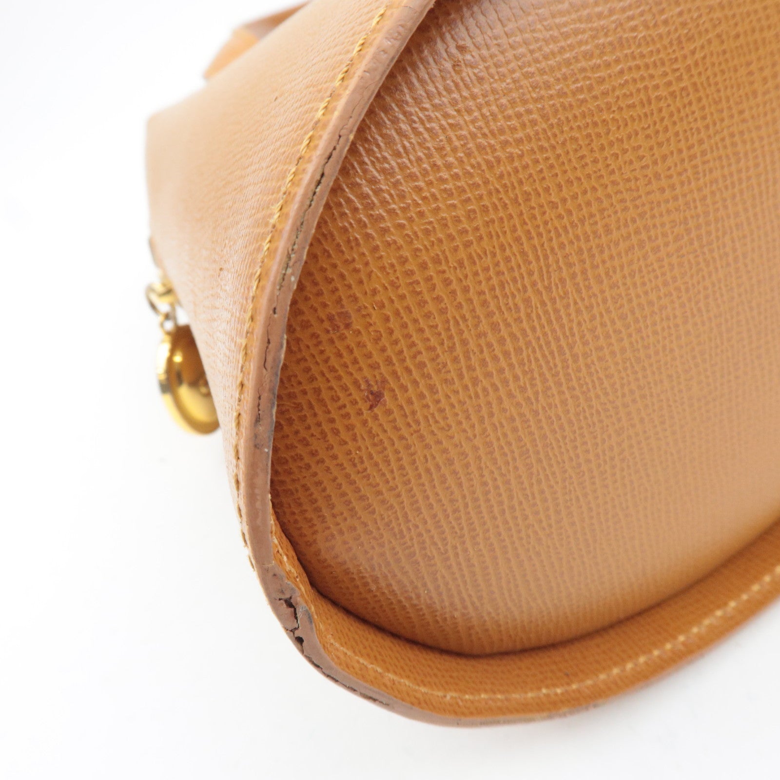 Christian Dior Oval Logo Leather Shoulder Bag